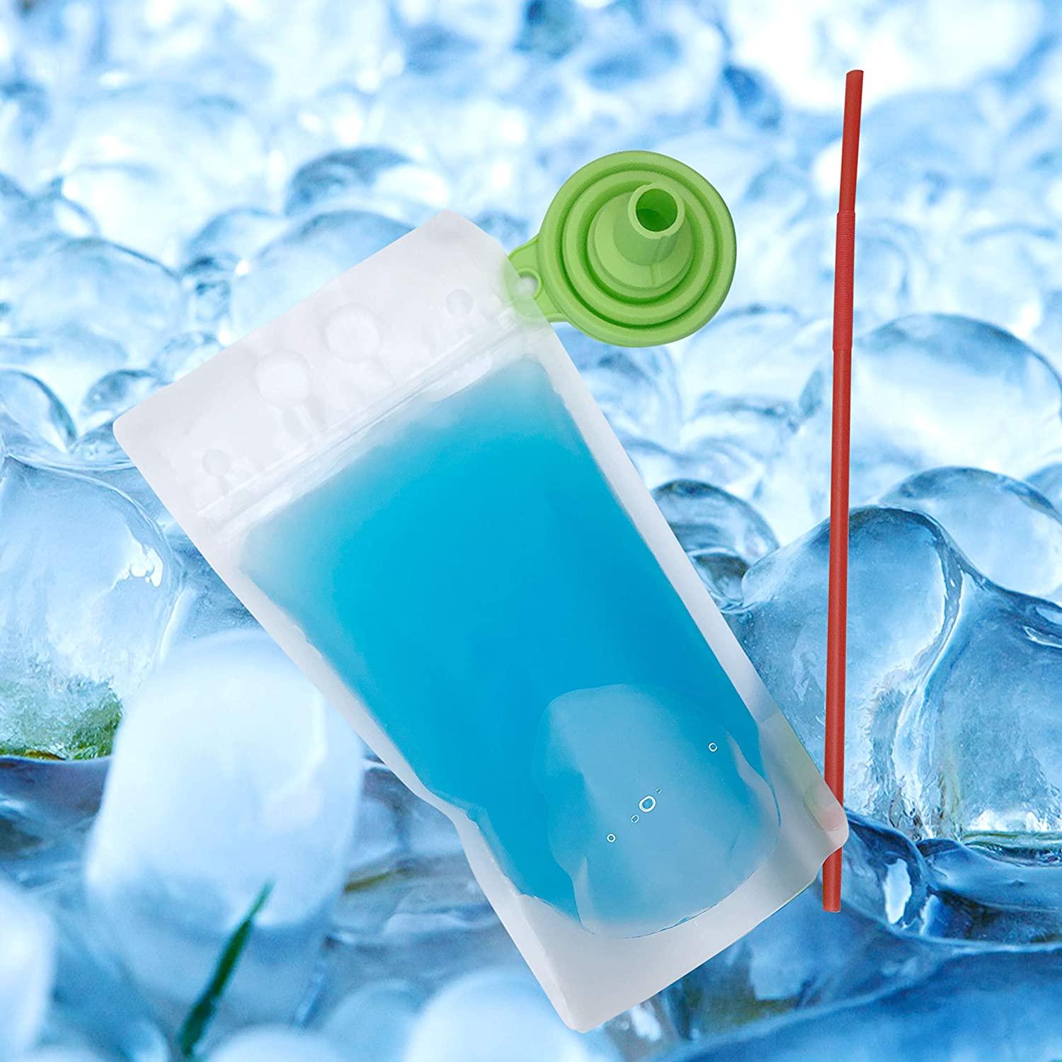 Pouch Bags Plastic Drink Bags Stand Up with Zipper Food Packaging Ice  Frozen