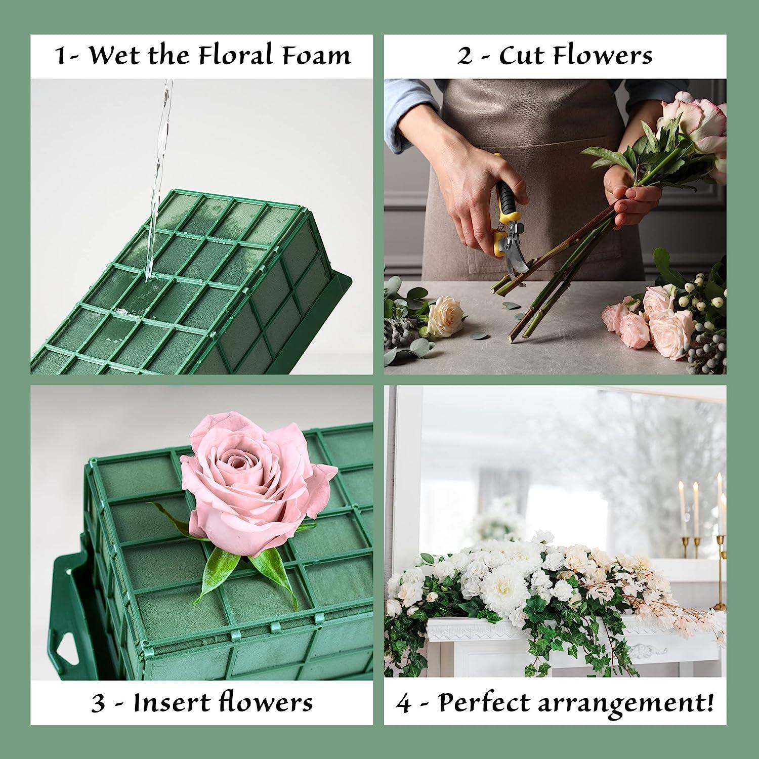 Casewin 6 Wet Floral Foam Blocks for Fresh Flower Bouquet