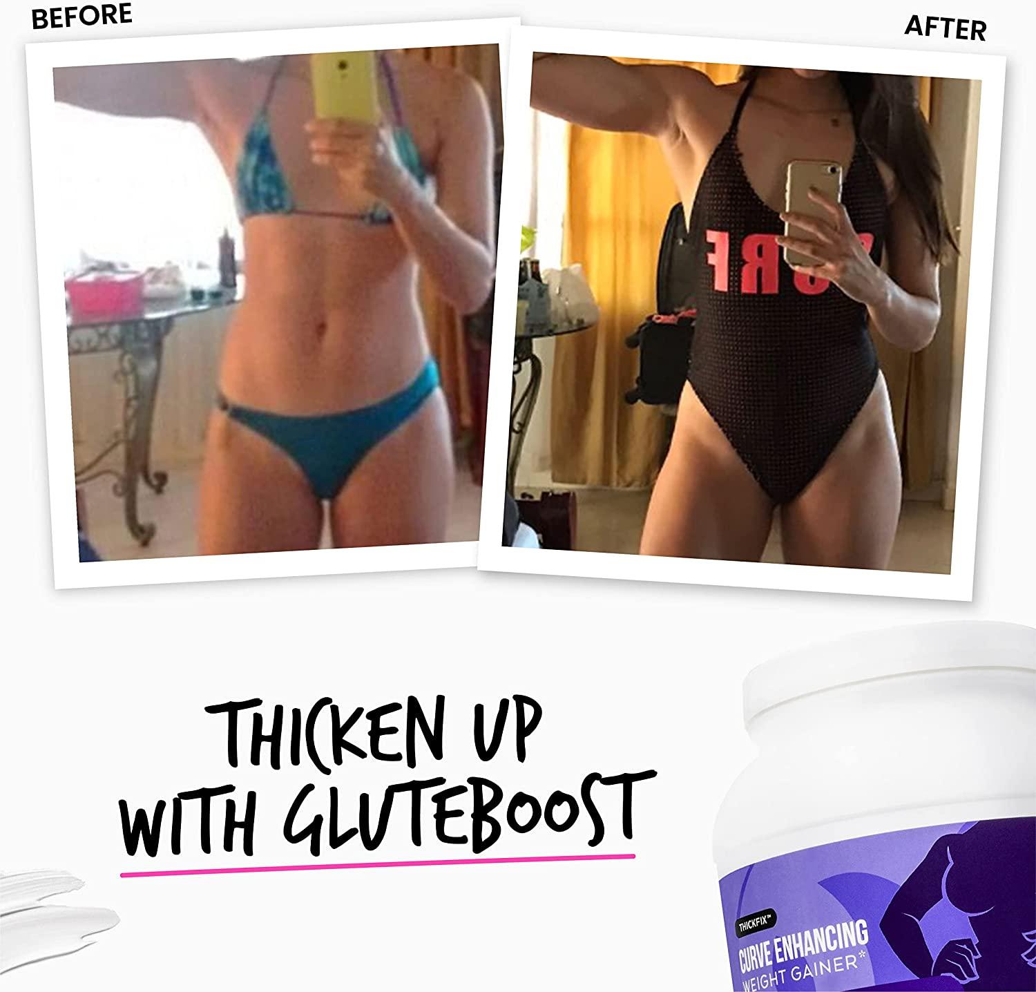Gluteboost - ThickFix Curve Enhancing Weight Gainer Shake - Grass