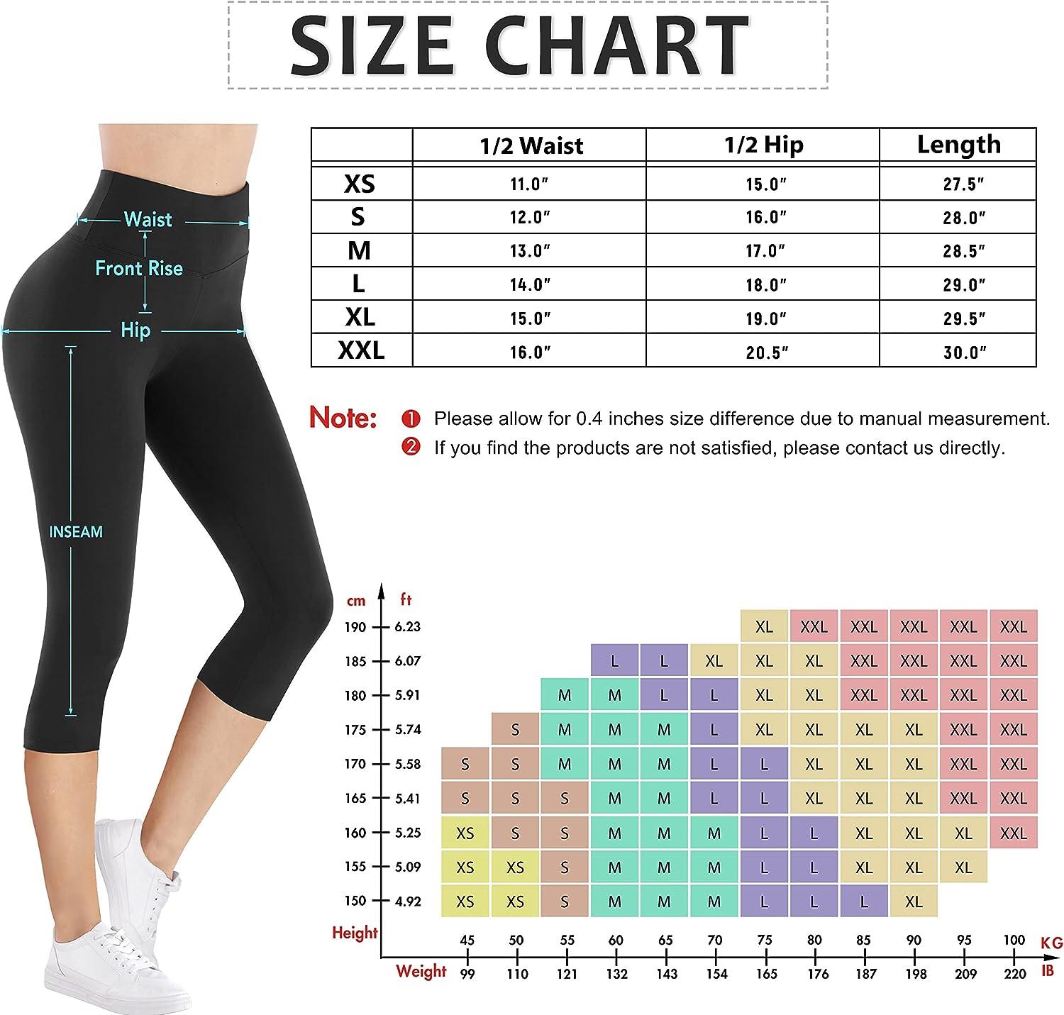 IUGA High Waisted Yoga Pants for Women with Pockets Capri Leggings for Women  Workout Leggings for Women Yoga Capris