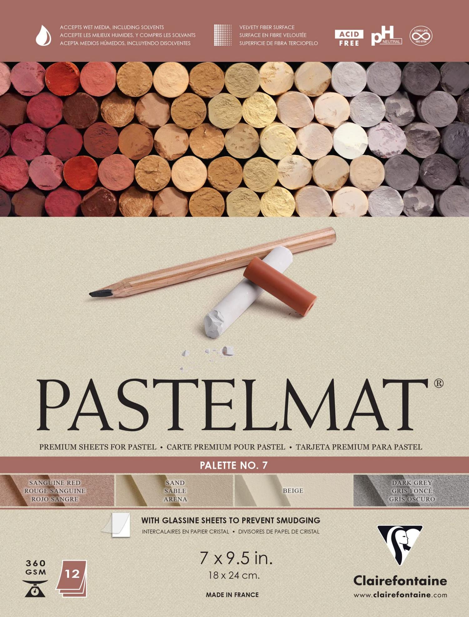 Clairefontaine Pastelmat Glued Pad - Palette No. 7 - (7 x 9 1/2
