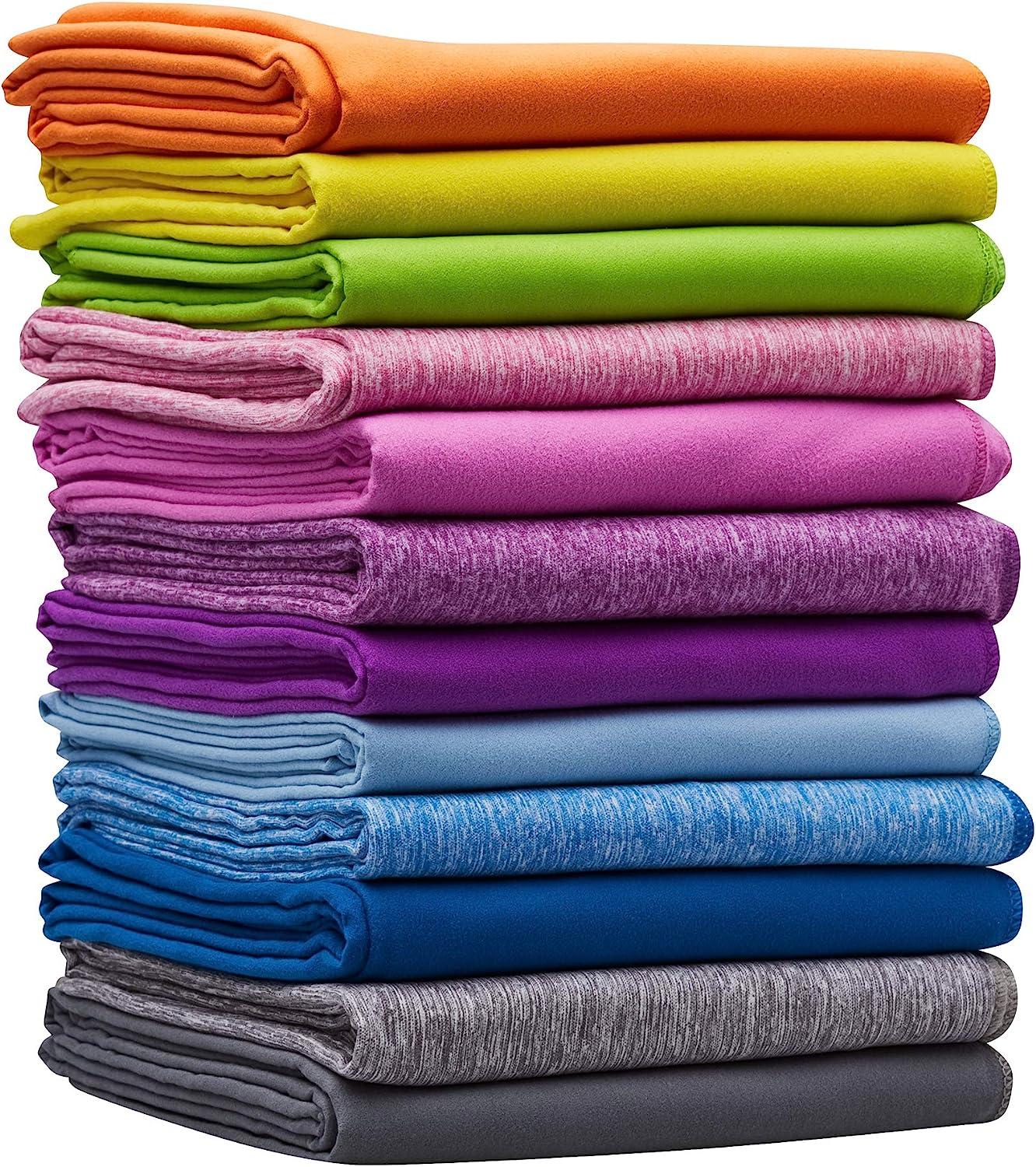 XL Travel Towel - 2in1 Large Quick Dry Extra Soft Microfiber, 13 Colors,  Lightweight for Gym, Swim Practice, Travel, Backpacking, Camping, RV,  Beach