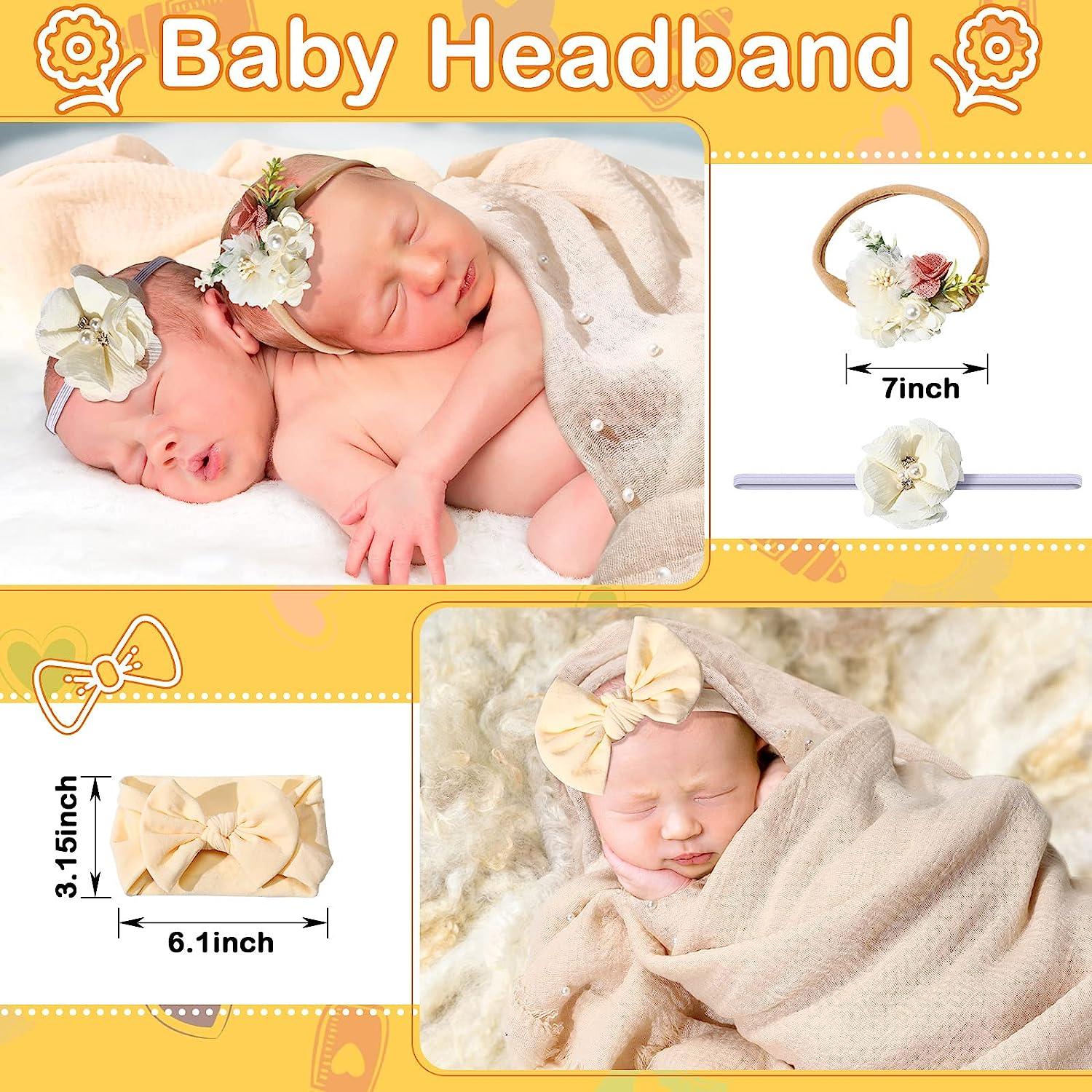 VEGCOO 4 Pcs Newborn Photography Props Outfits- Baby Long Ripple Wrap and  Toddler Swaddle Blankets Photography Mat with Cute Headbands for Infant  Boys Girls - Walmart.com