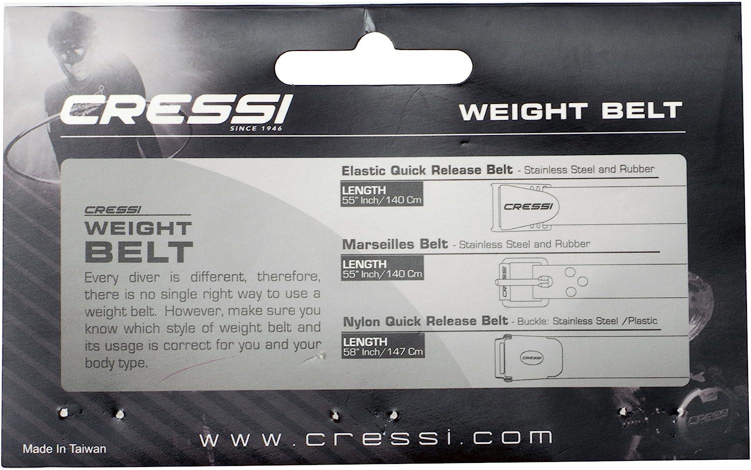 Cressi Freedive Weight Belt with Metal Buckle