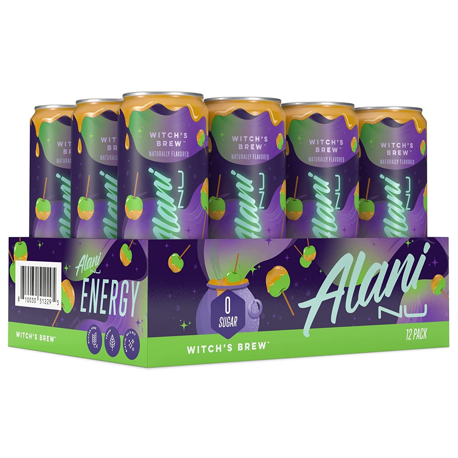 Alani Nu SugarFree Energy Drink, PreWorkout Performance, Witch's Brew