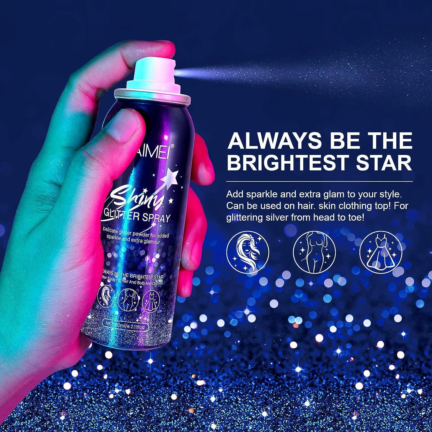 60ml Body Glitter Spray Spray Quick Glitter Cosmetic Mist Long
