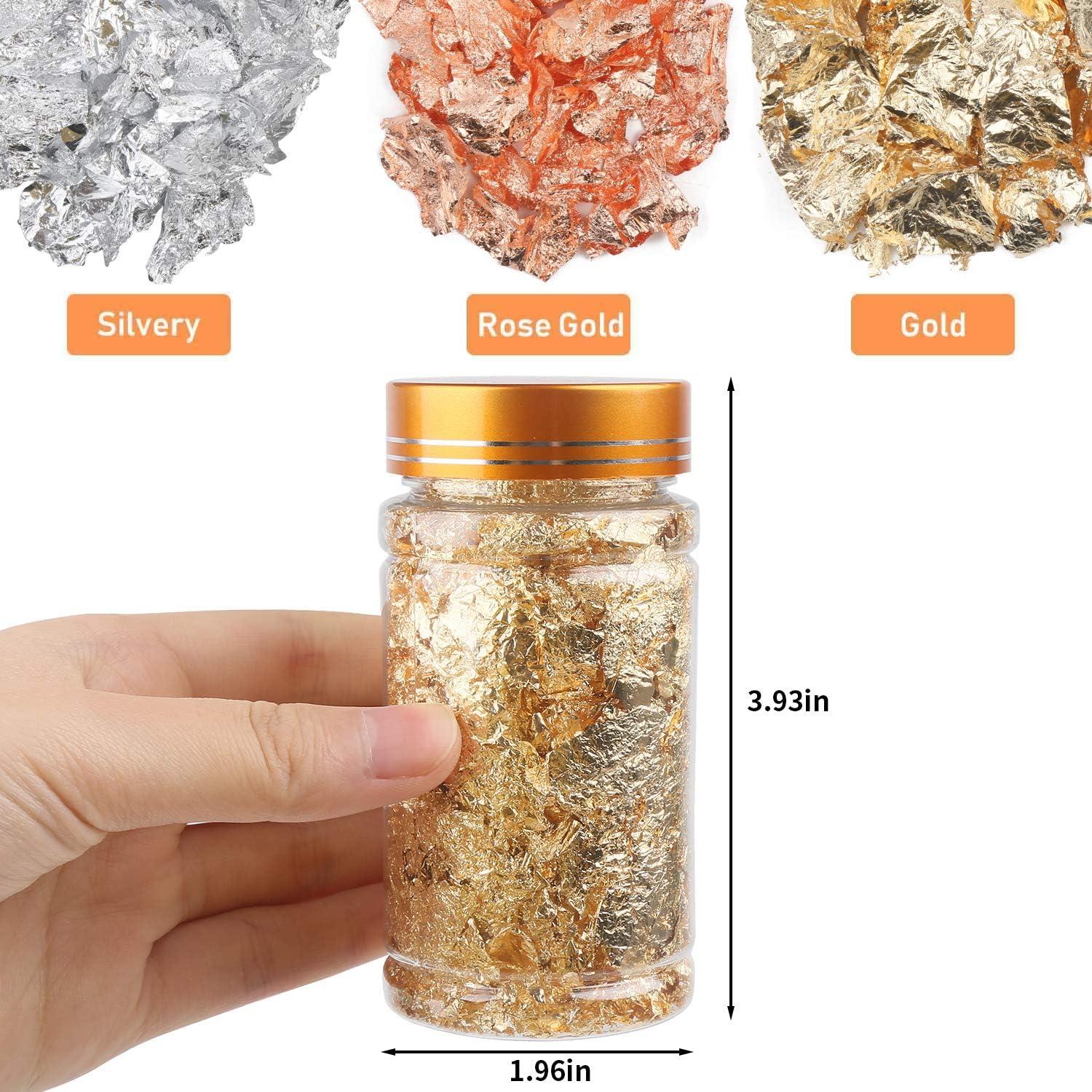  PATIKIL Gold Flakes, 3g Gold Resin Foil Metallic Nail Flakes  Imitation Gold Leaf for Craft Painting Jewelry Making Resin, Golden : Arts,  Crafts & Sewing