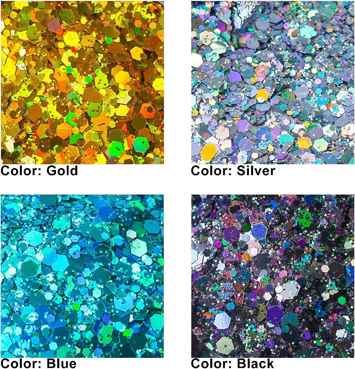 Disco Ball Lights Chunky Glitter Mix, Premium Solvent Resistant PET  Glitter, Craft Glitter,holographic Glitter, Epoxy Tumbler Glitter 