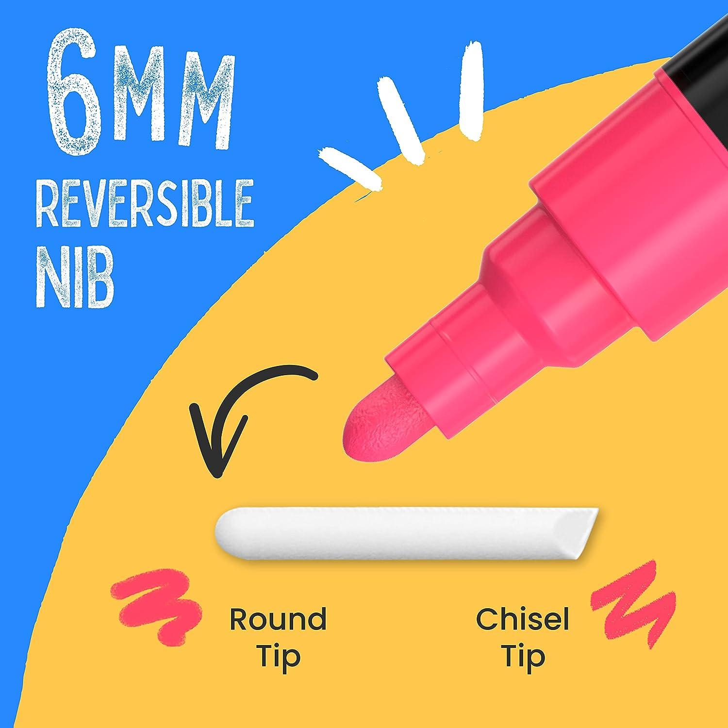 Wine Glass Markers - Erasable Safe Non-Toxic Washable Metallic Glass Pens 