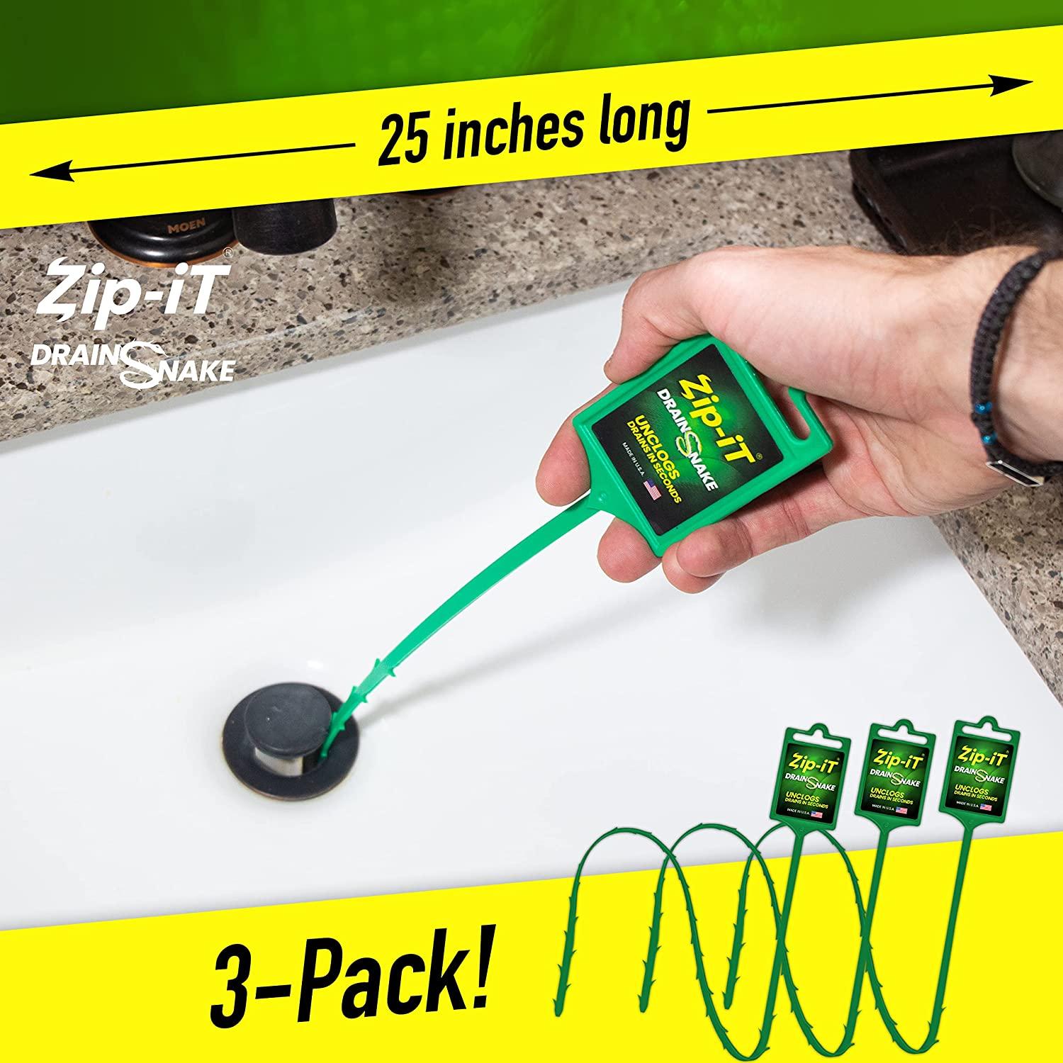 An easy way to unclog a sink or shower drain - Zip It Drain Cleaner Review  