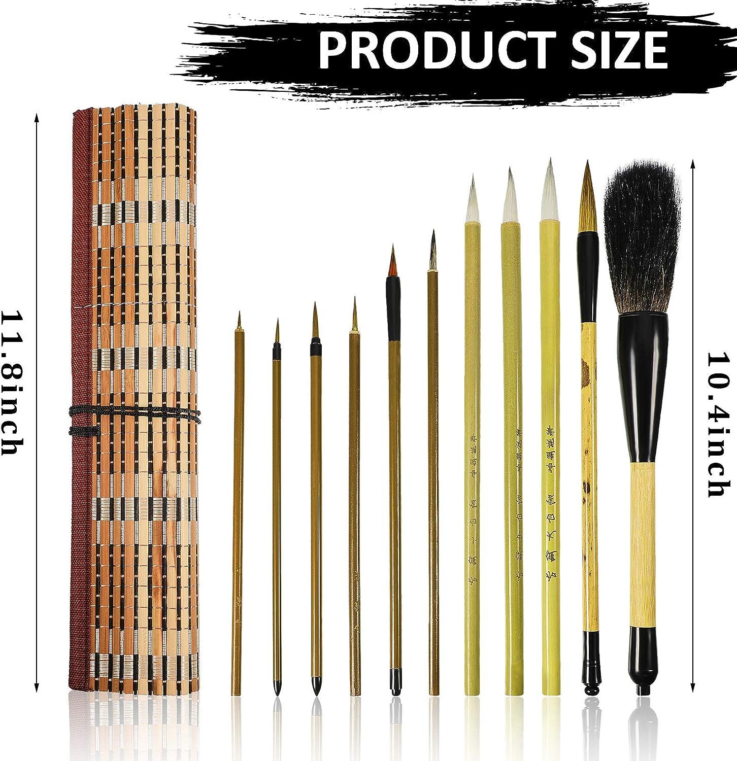  3 Pieces Chinese Calligraphy Brush Chinese Brush Pens Japanese Calligraphy  Brush Sumi Drawing Brush Traditional Wooden Watercolor Ink Brush for  Beginner Watercolor Painting Tools (3 Sizes) : Arts, Crafts & Sewing