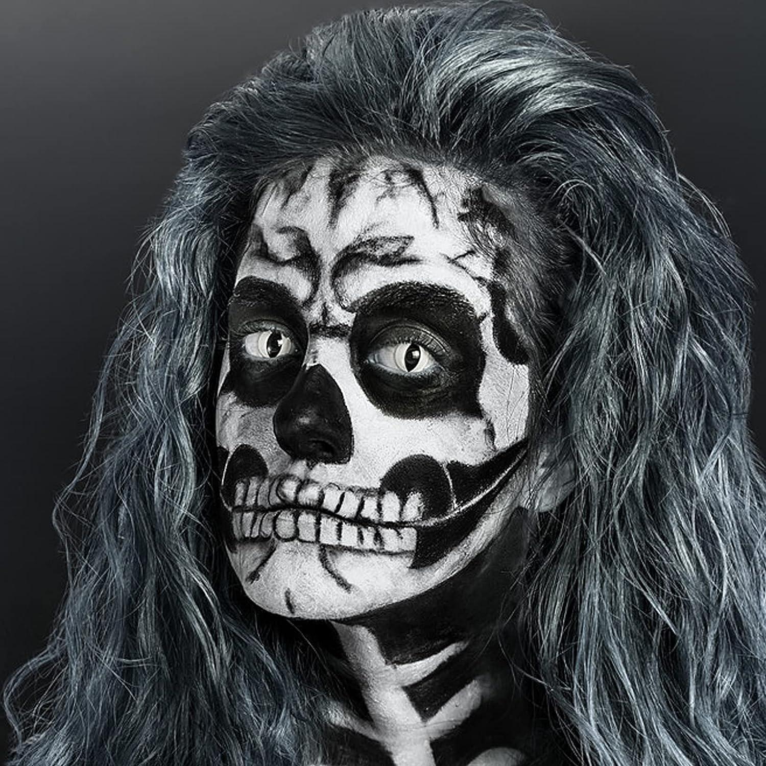 1pc Eelhoe Halloween Black And White Body Paint Vampire Zombie Skull Body  Paint Pigment Face Makeup