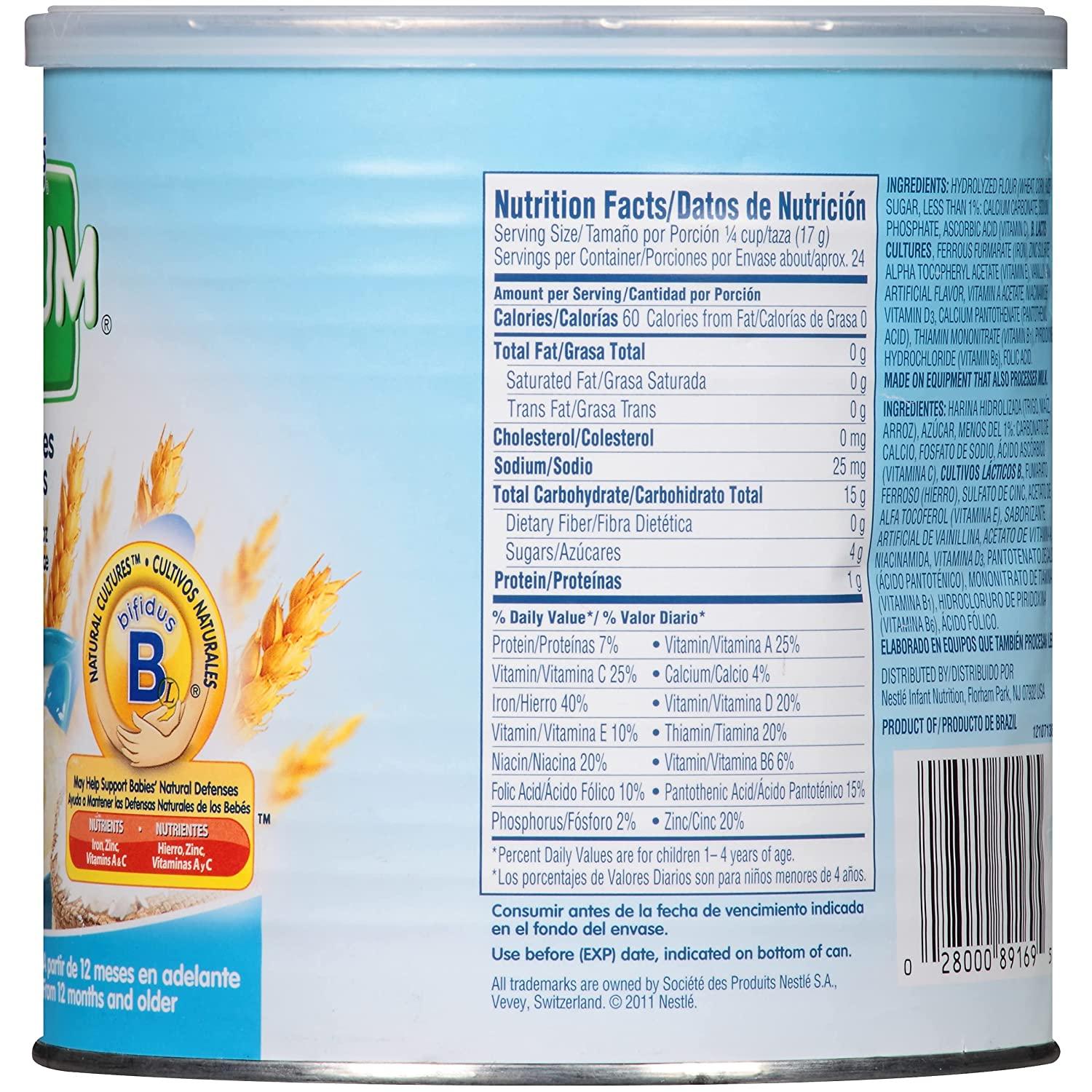 NESTUM 3 Cereales de Nestle Trigo, Maiz y Arroz 14.1 oz.