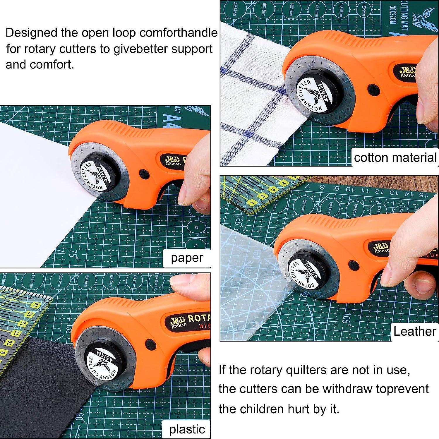 Rotary Cutter Kit with Cutting Mat Patchwork Ruler Carving Scissors Sewing  Cl;;^