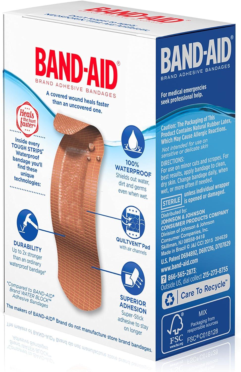 Band-Aid Brand Adhesive Bandages for Minor Cuts & Scrapes. (Pack