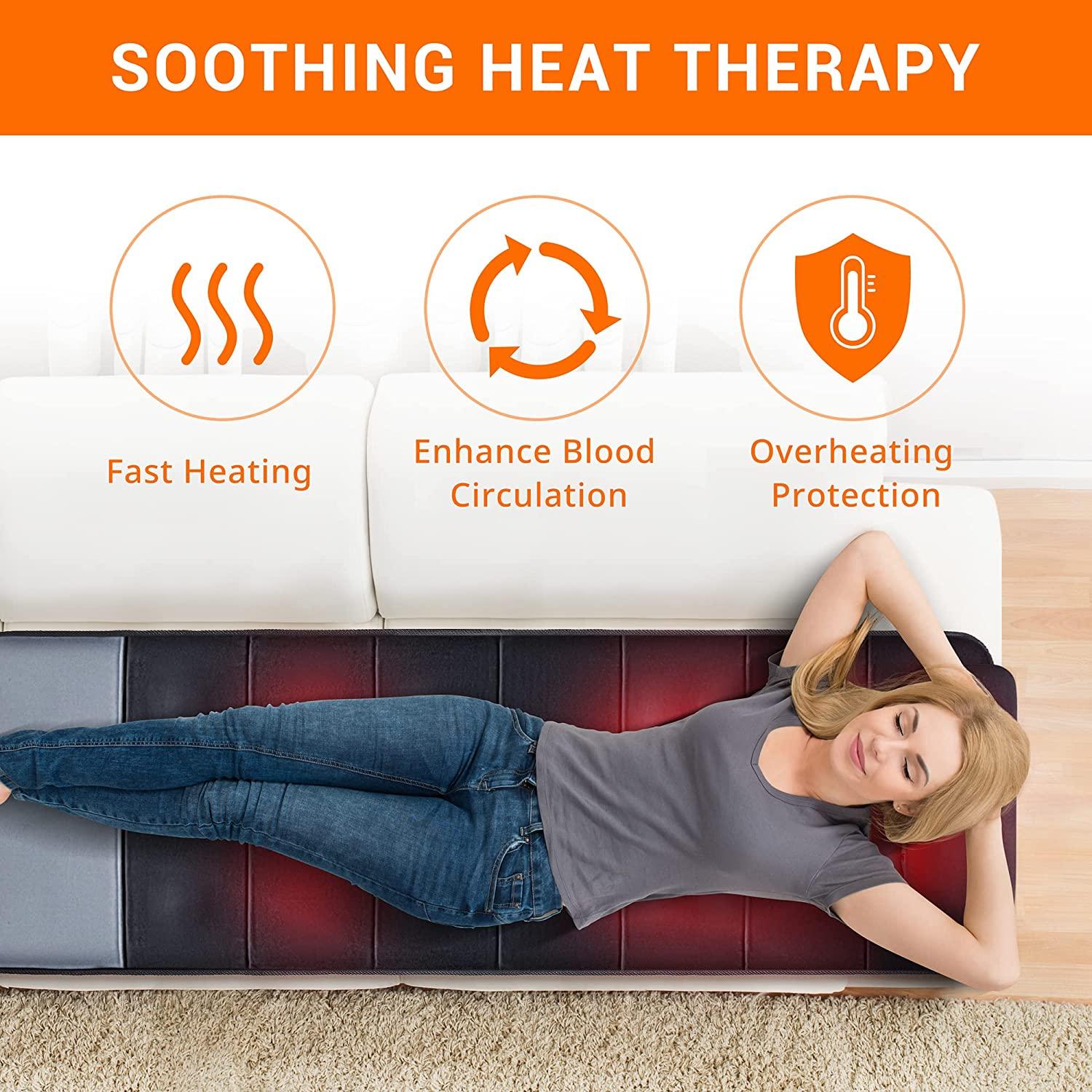 Neck Massage Heating Pad with Vibration Heated Neck Wrap Pain