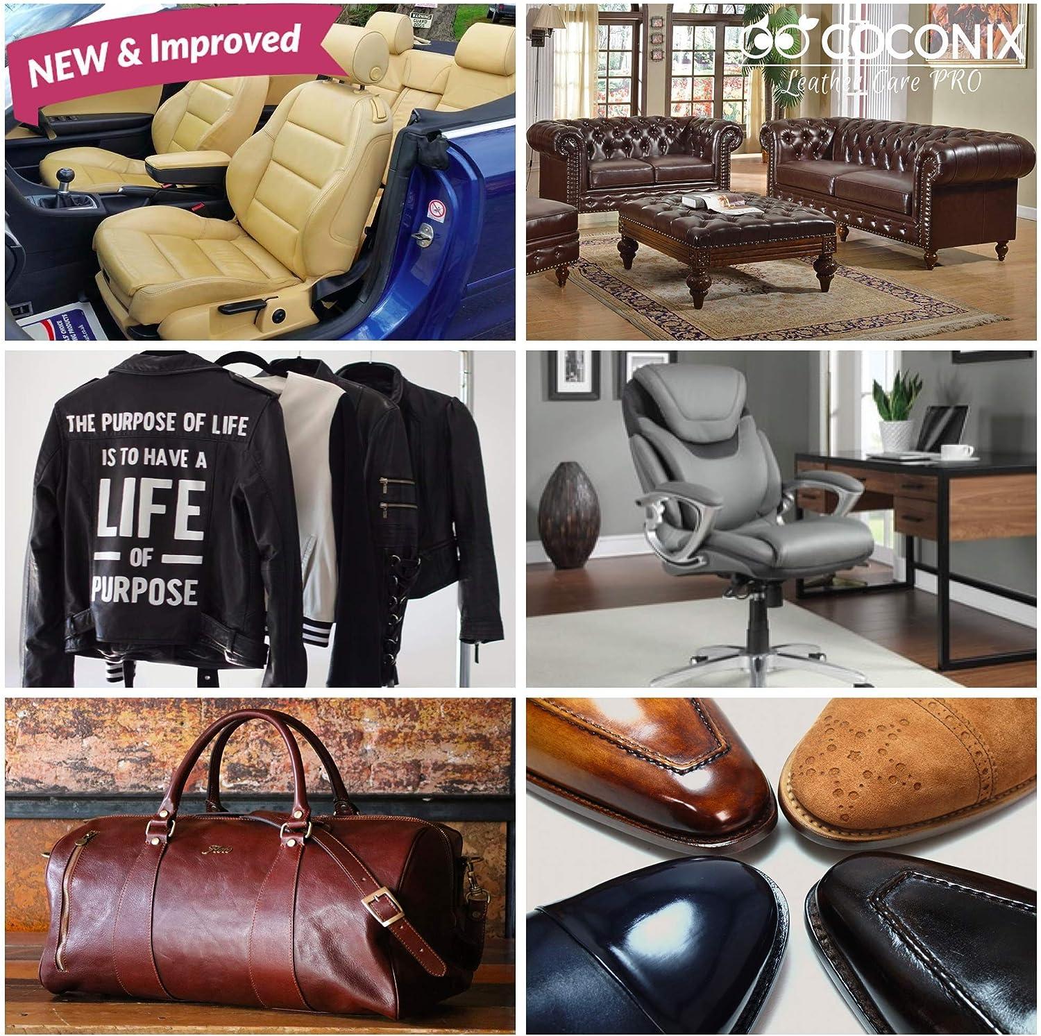 Leather Color Restorer, Light Brown, Repair Car Seat Furniture Couch Purse  Sofa no Kit 