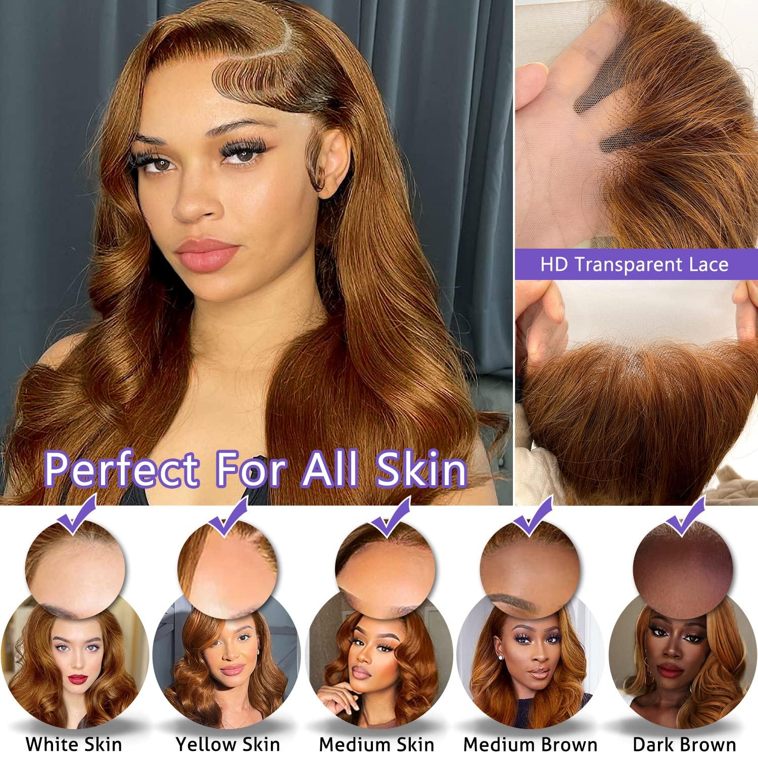 New Transparent Lace Wig Install For Brown Skin