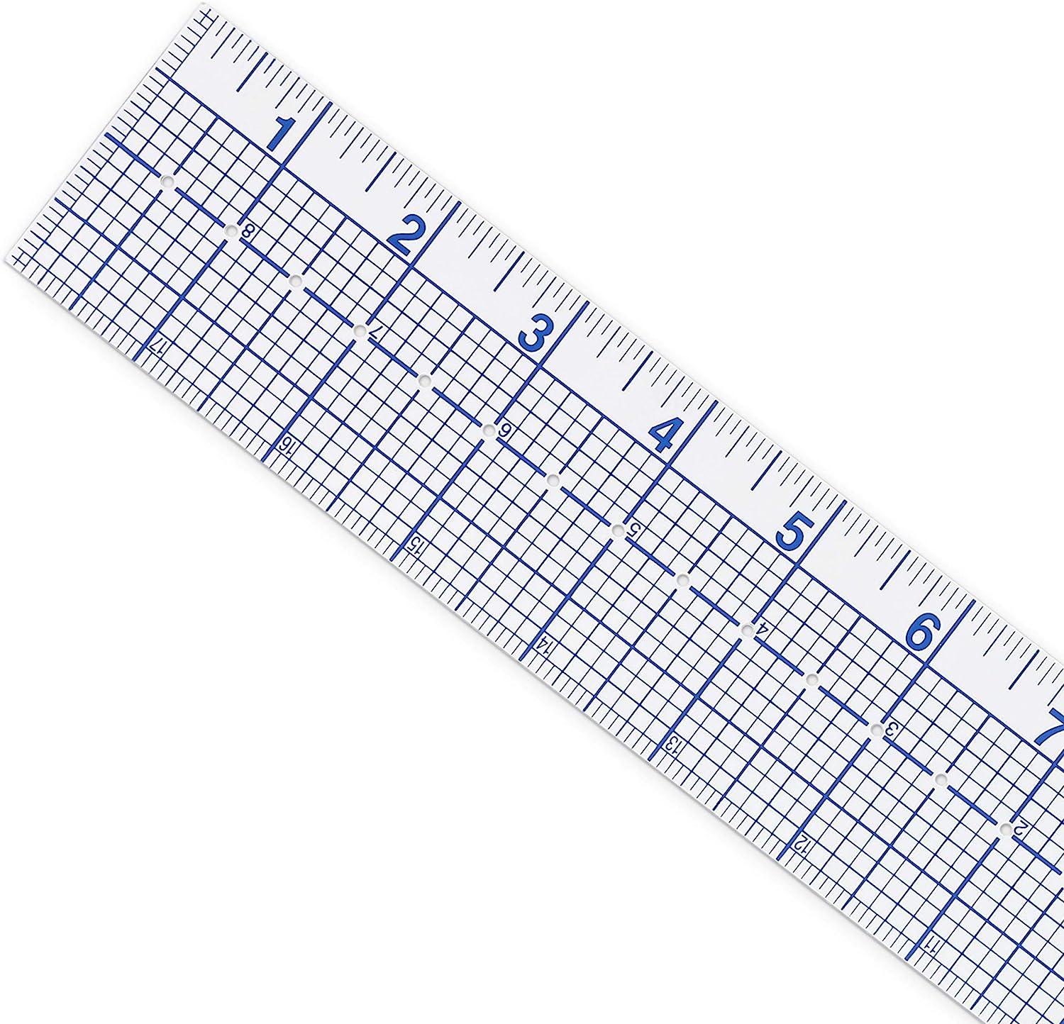 See-thru Accurate Positioning and Marking Sewing Clear Ruler 2 X 18 Inch 