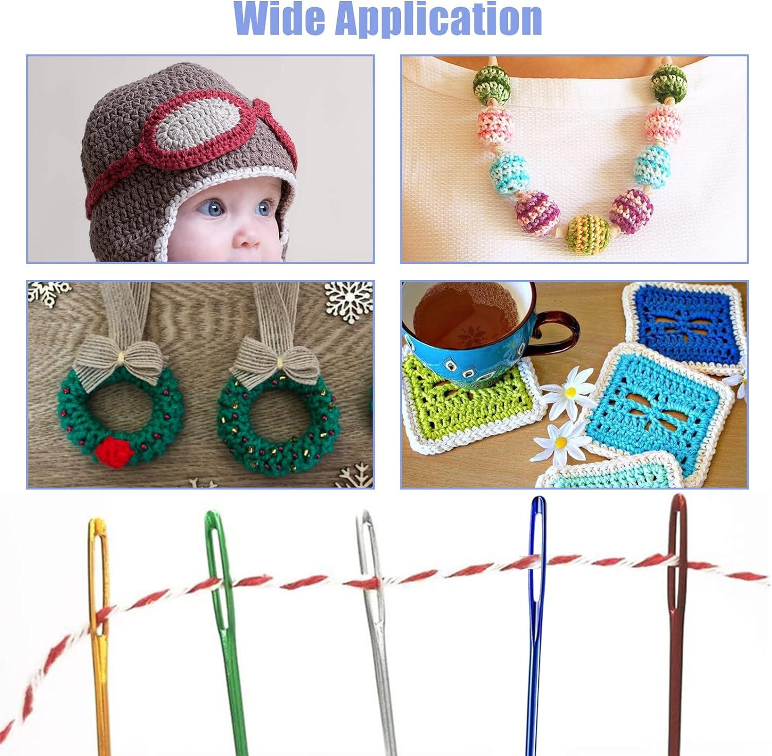 24 Pieces Aluminum Circular Knitting Needles Set with Storage Case