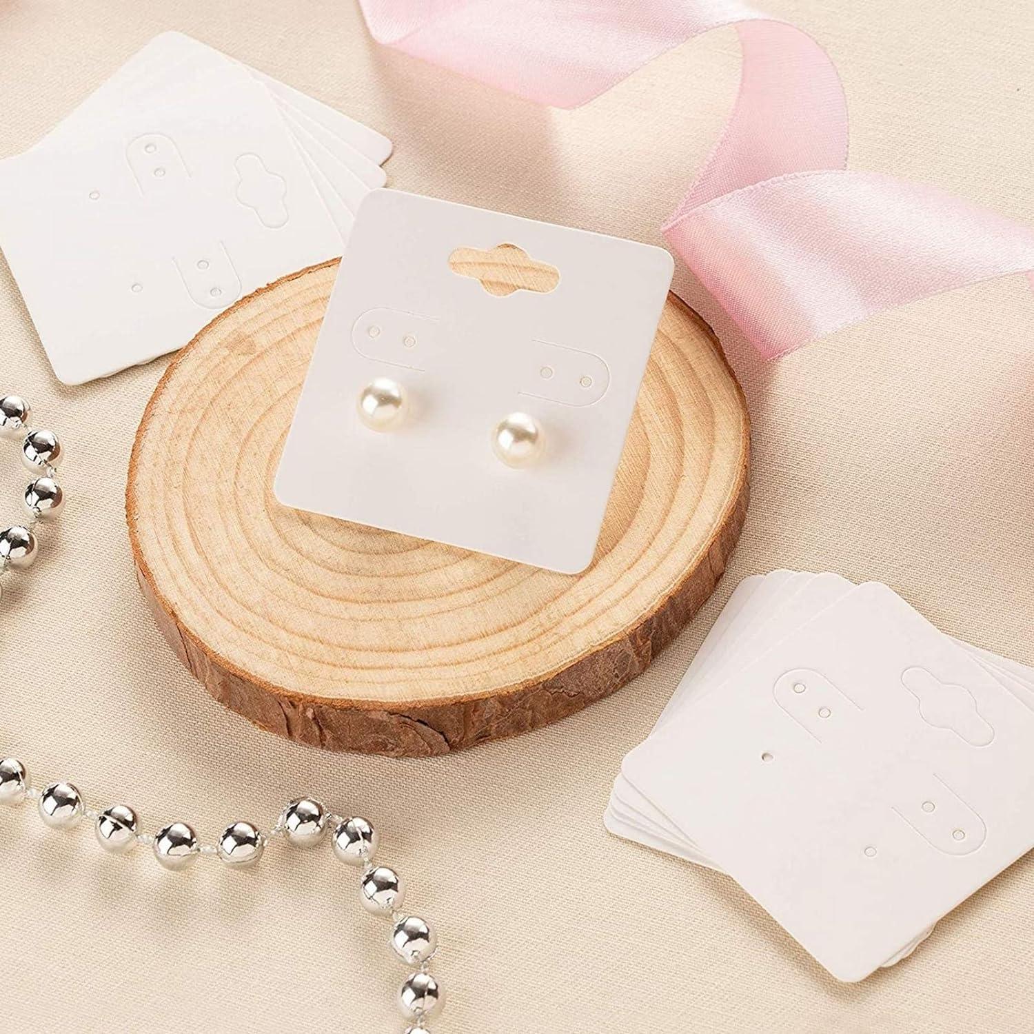 100pcs 88cm or 66cm White Jewelry Package Earring Holder Cards