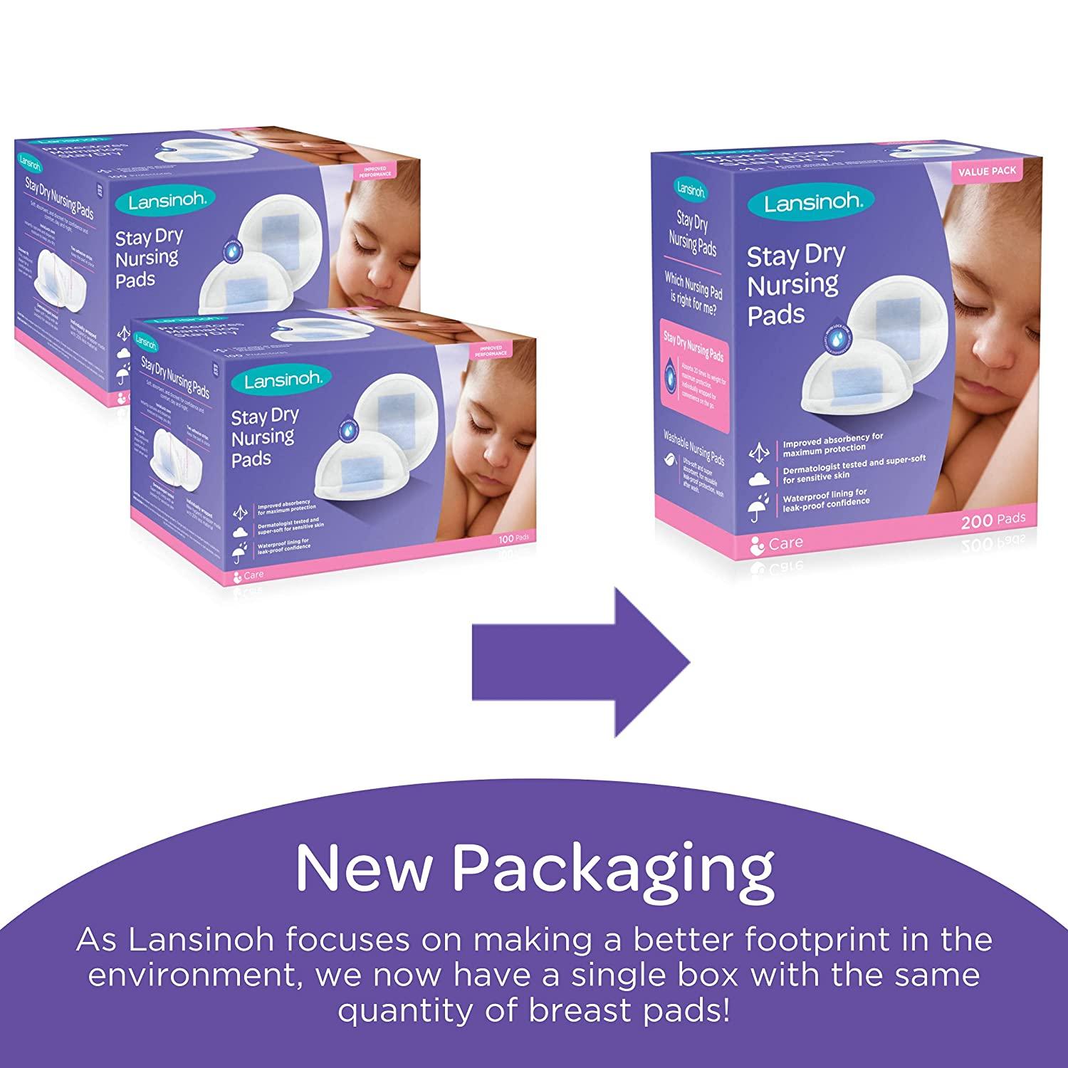 Lansinoh Stay Dry Disposable Nursing Pads x Breastfeeding 200 Count - Read  Descr - Helia Beer Co