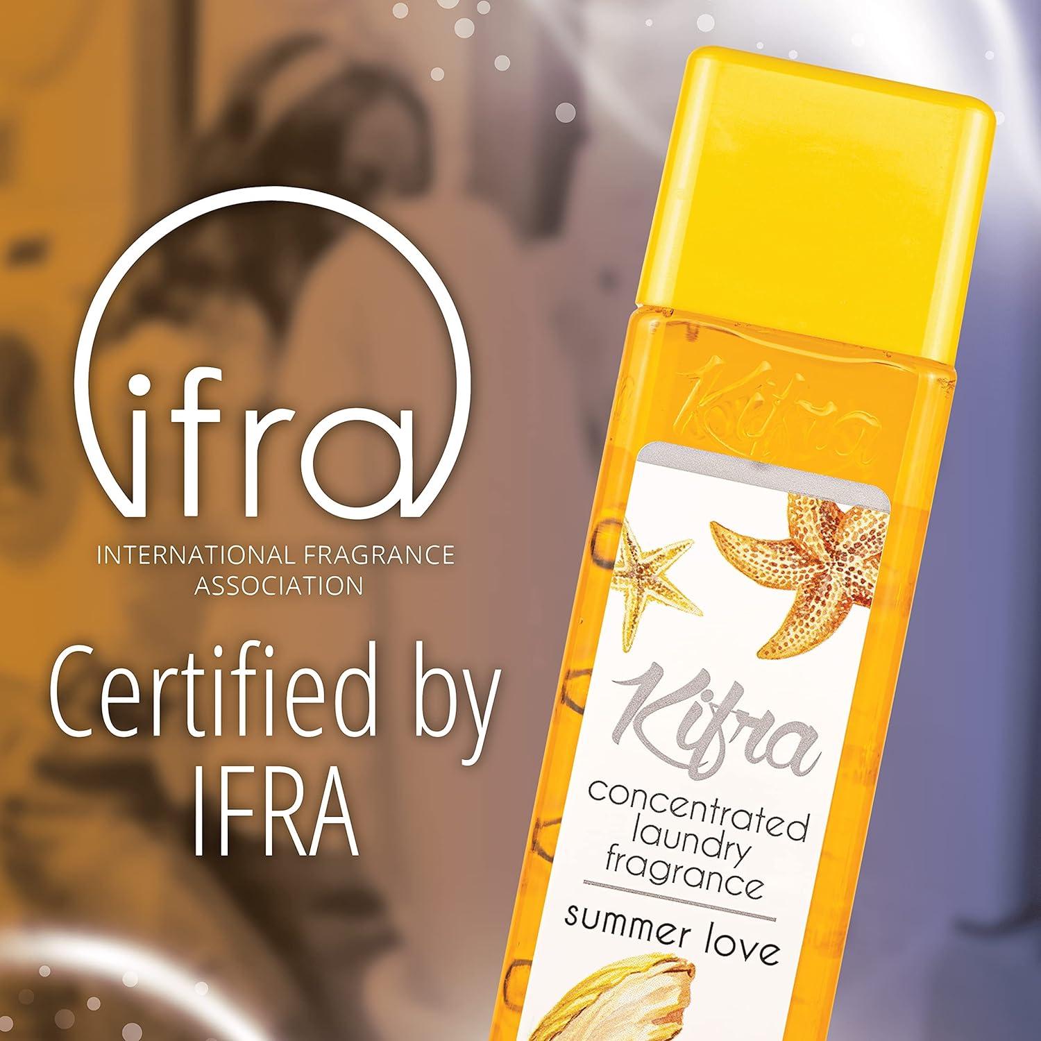 KIFRA Summer Love Parfum de Linge Concentré 200 ml 80 cycles de lavage :  : Epicerie