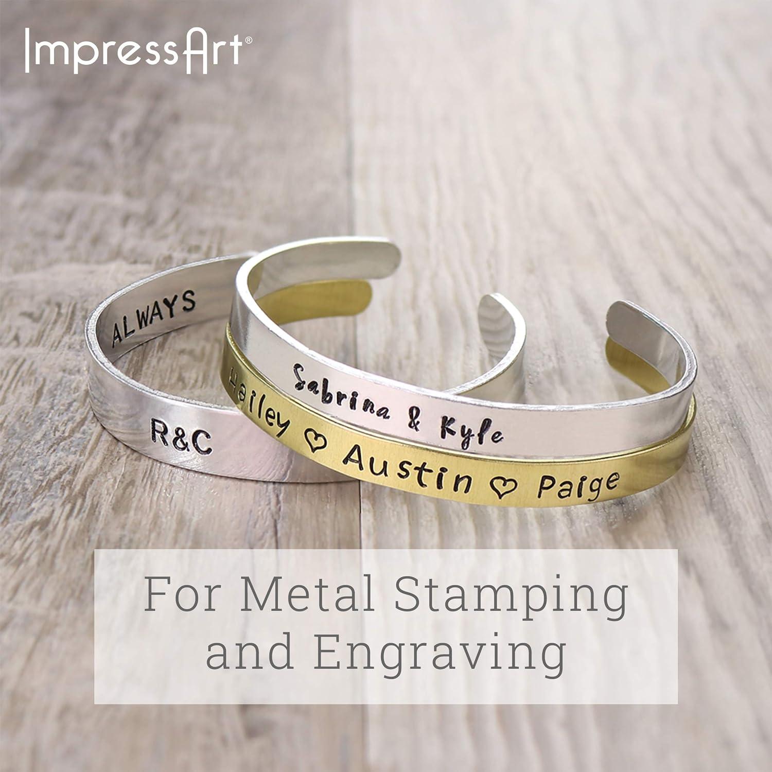 ImpressArt Aluminum Bracelet Blanks, 1/4 x 6, Pack of 24