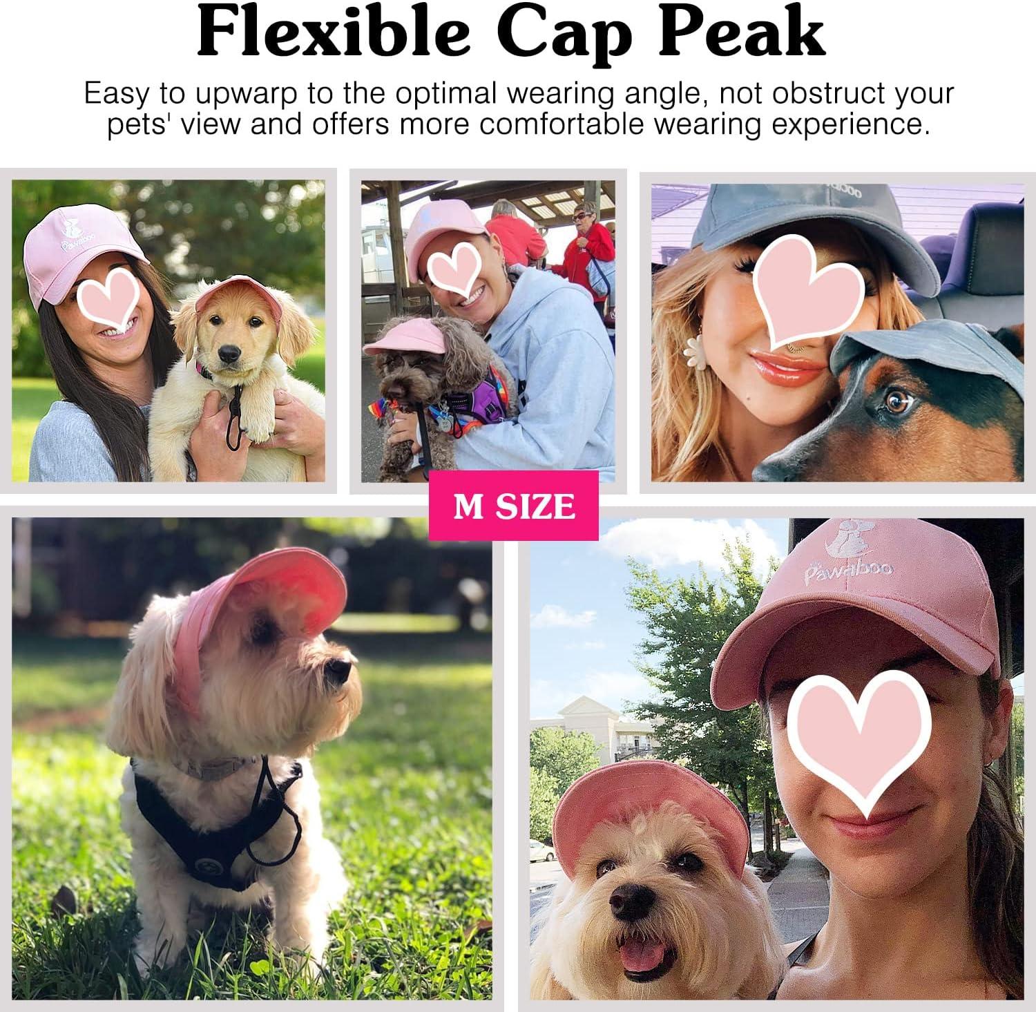 Dog Hat Pet Baseball Cap Sport Visor Cap with Ear Holes Adjustment