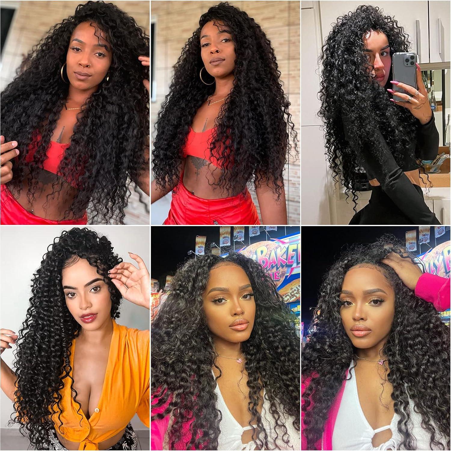 20 Inch Long Afro Curls Crochet Braids Hair Extensions Tresses Ocean Water  Wave Curly Hair for African Braiding
