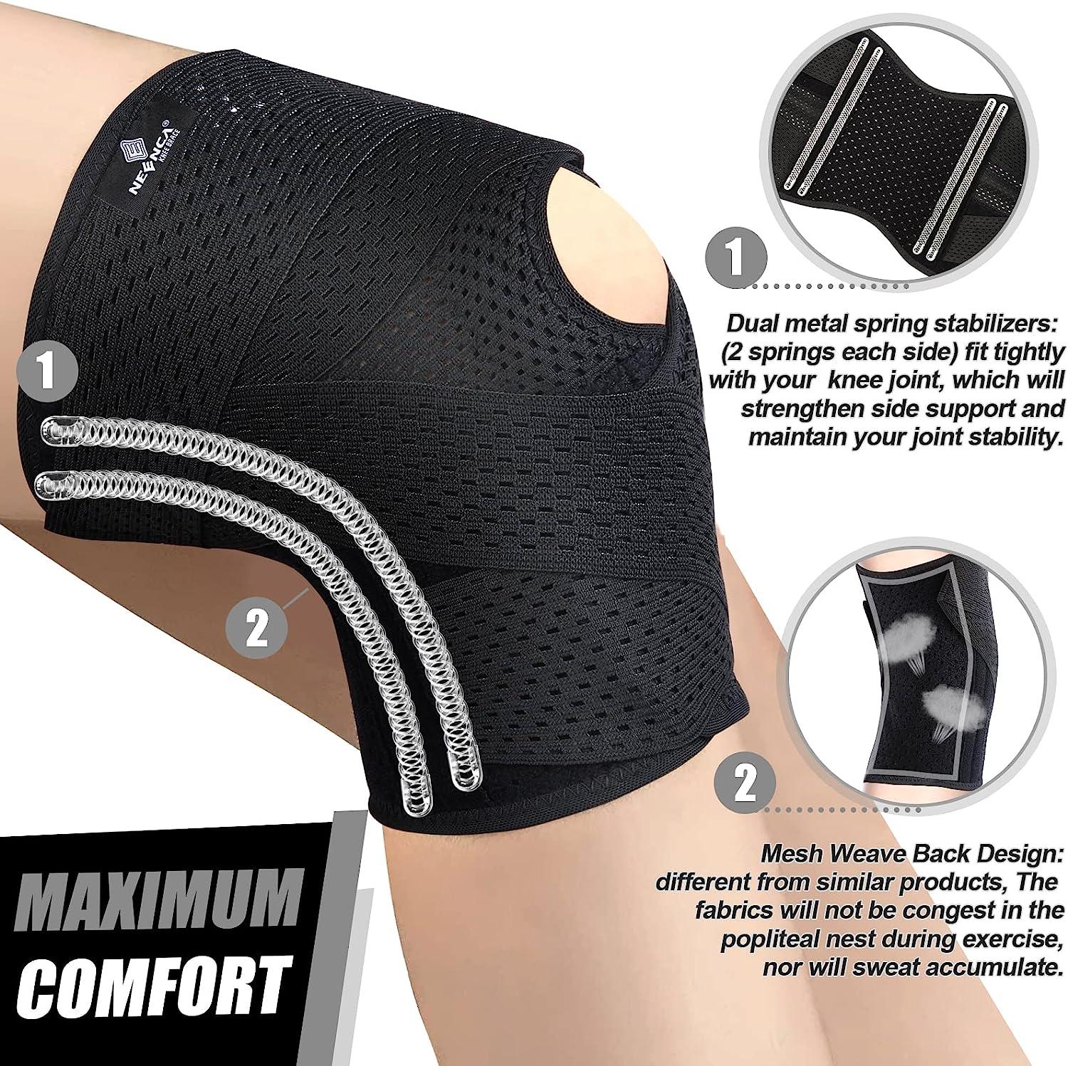 NEENCA Professional Knee Brace with Side Stabilizers, Compression