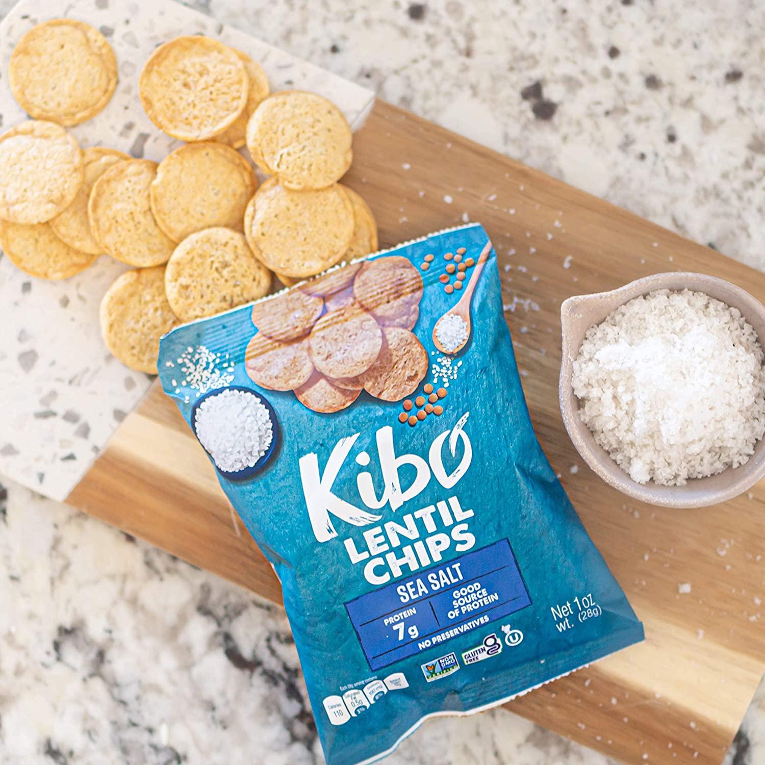 Kibo Lentil Chips Variety Pack, Gluten-Free Vegan Snacks, Non-GMO