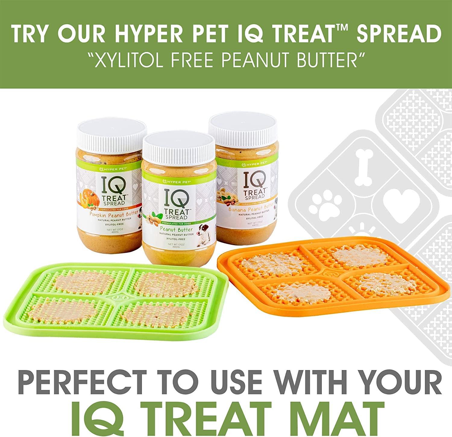 Hyper Pet IQ Treat Lick Mat for Dogs, Dog Slow Feeder & Cat Lick Mats , Great Alternative to Slow Feeder Dog Bowls & Cat Slow Feeders , Perfect Dog