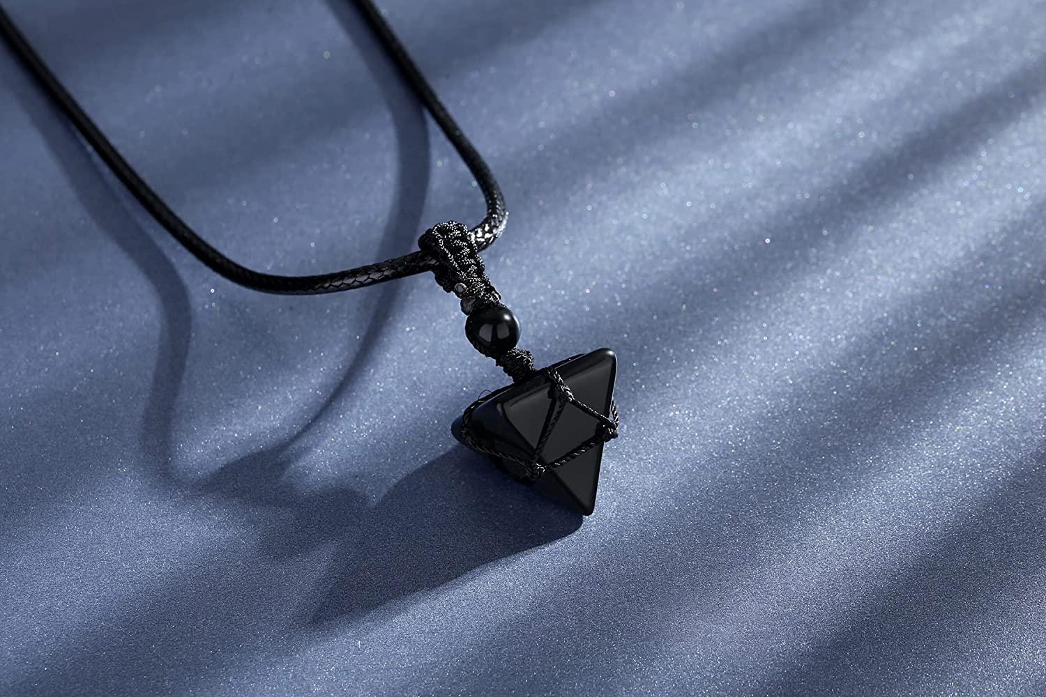 Black Pyramid Necklace
