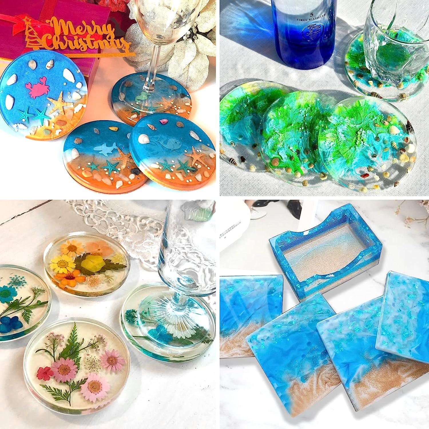 SALE Resin Coaster Molds, UV Resin & Epoxy Resin Craft Making 100mm sq –  Swoon & Shimmer