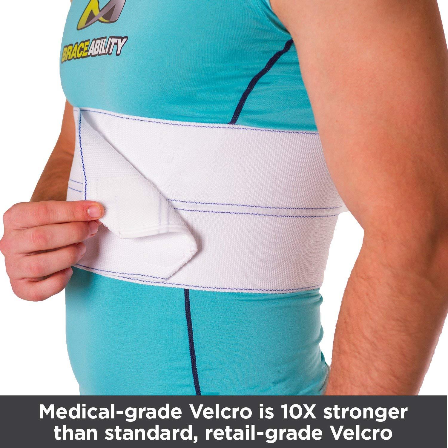  Rib Belt Chest Binder for Broken Injury Ribs, Elastic Rib Brace  Compression Support to Reduce Rib Cage Pain, Fractured, Dislocated and  Post-Surgery Ribs (S (25 to 33)) : Health & Household