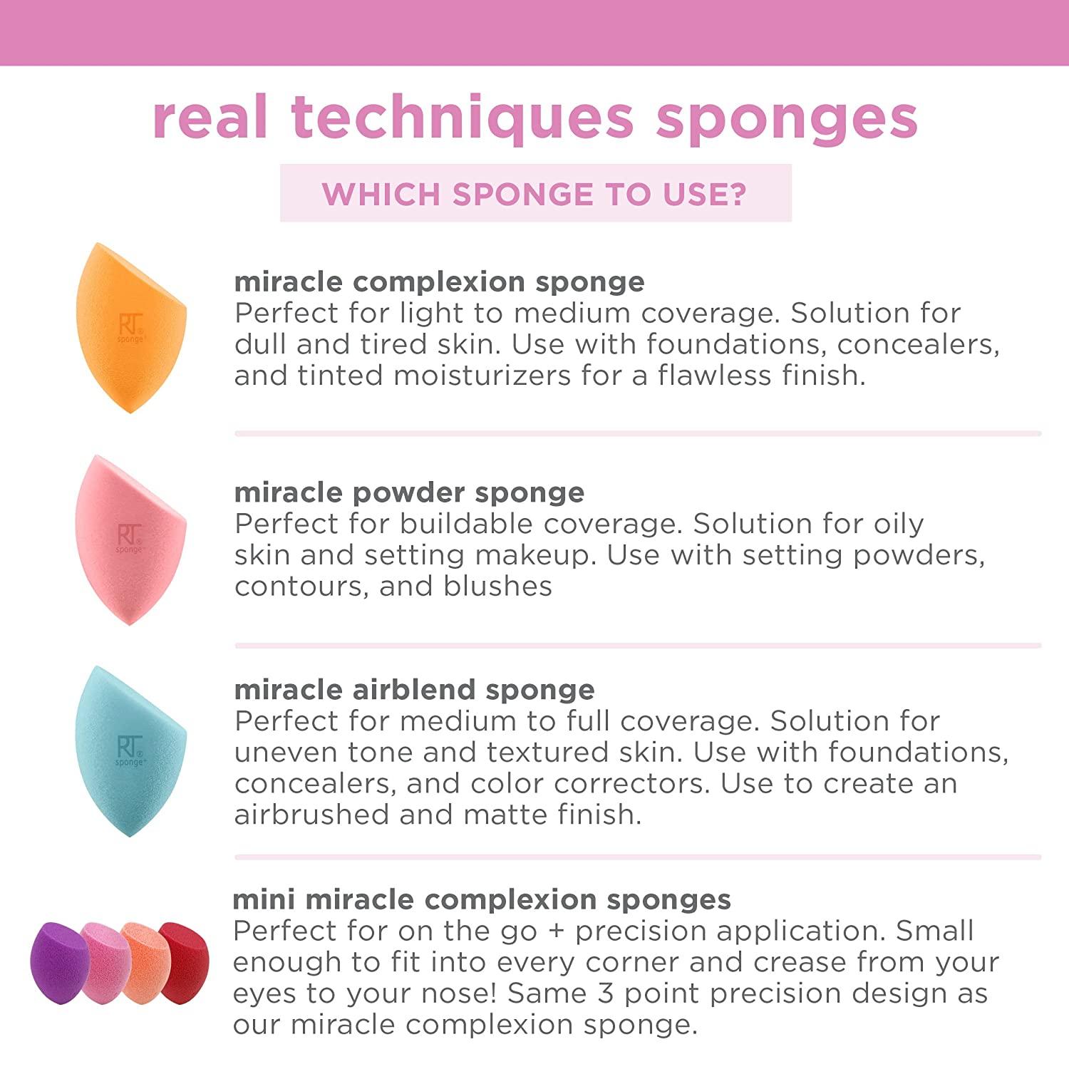 Real Techniques® Miracle Powder Sponge, 1 ct - Pay Less Super Markets