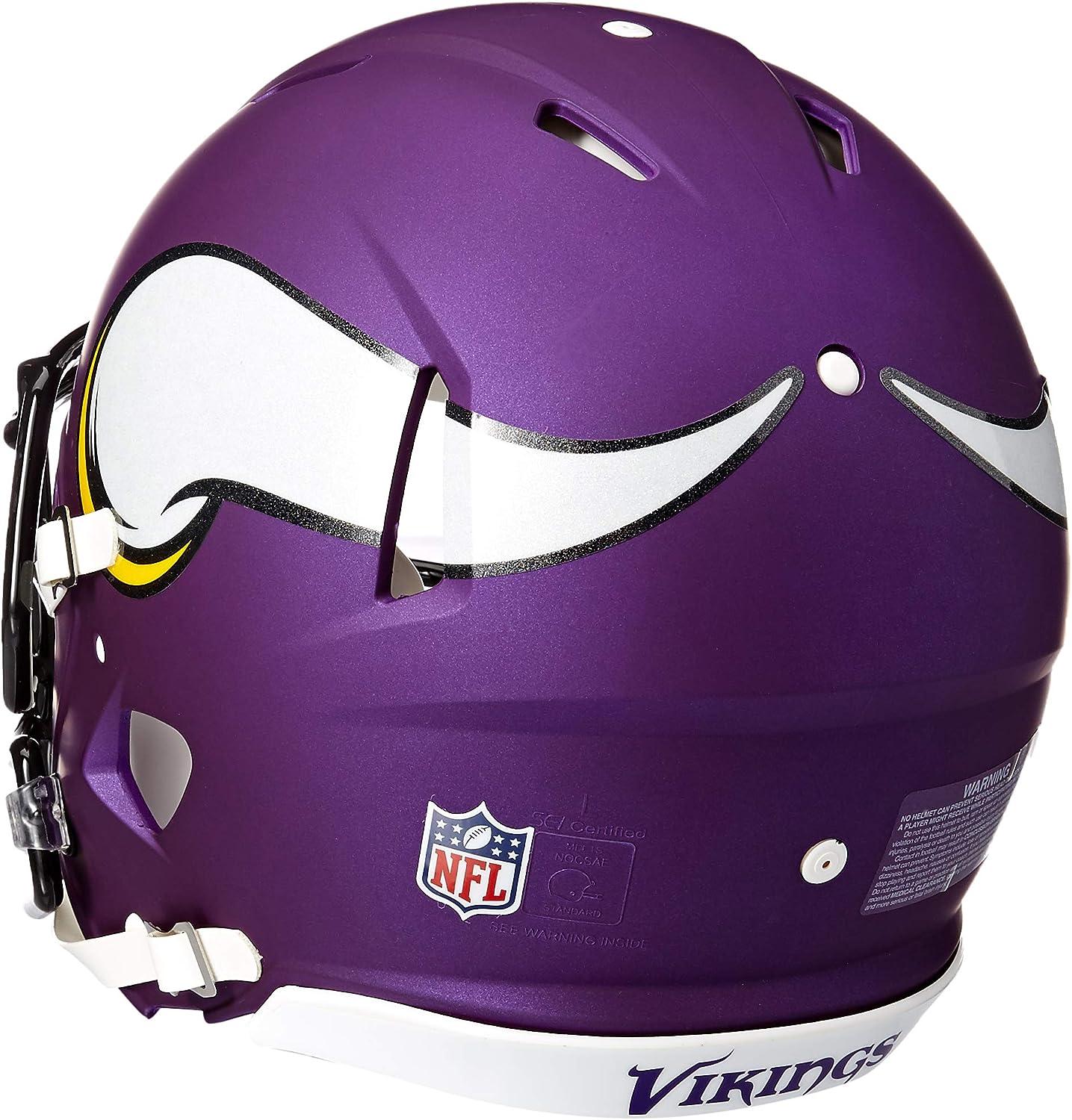 Riddell NFL Minnesota Vikings Speed Authentic Football Helmet Purple, Medium