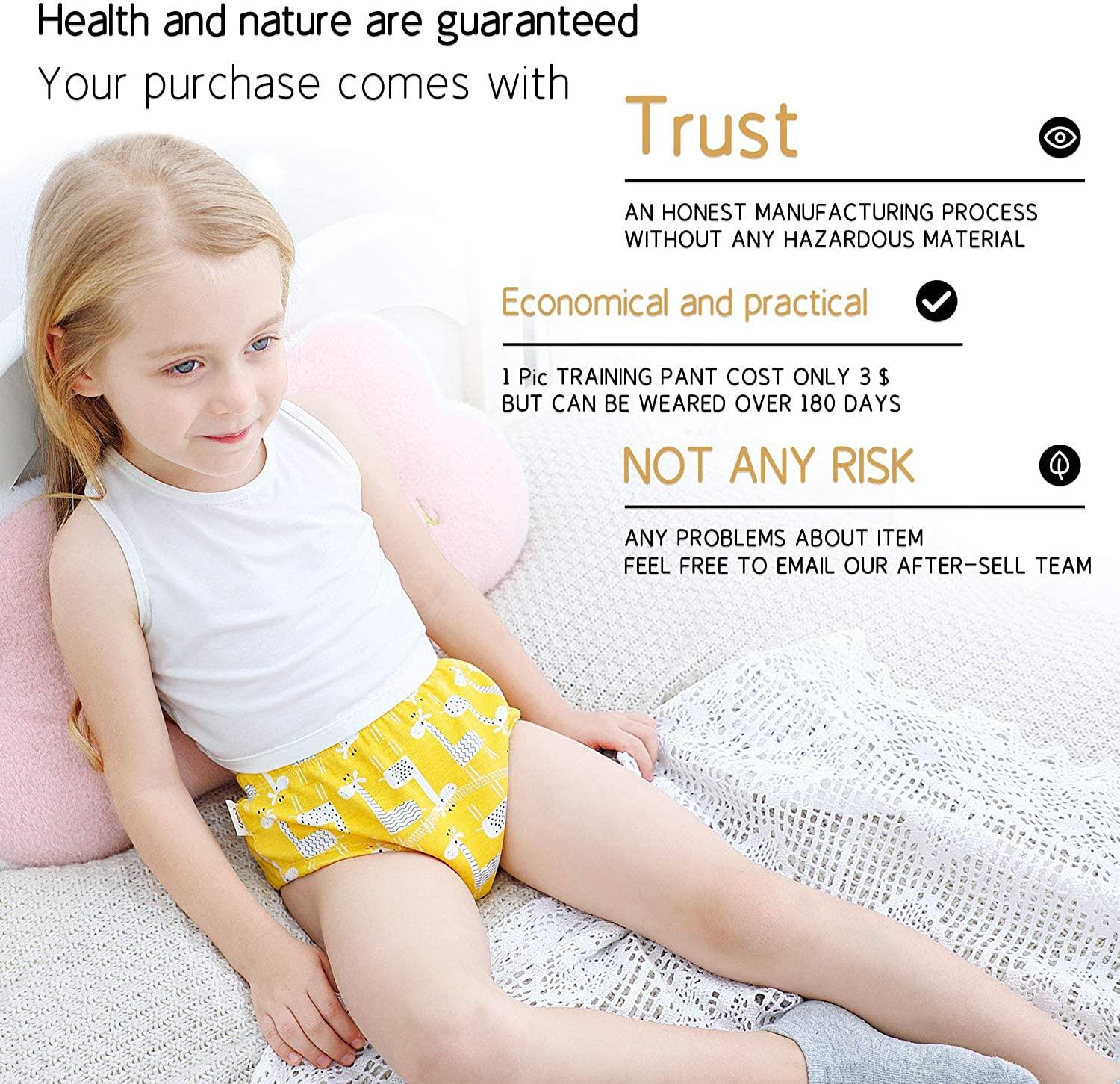 Training Underwear for Girls Potty Training Underwear Girls Potty Training  Pants Toddler Training Pants Girls Training Underwear 4t-5t Toddler  Training Underwear Toddler Potty Training Underwear : : Clothing &  Accessories
