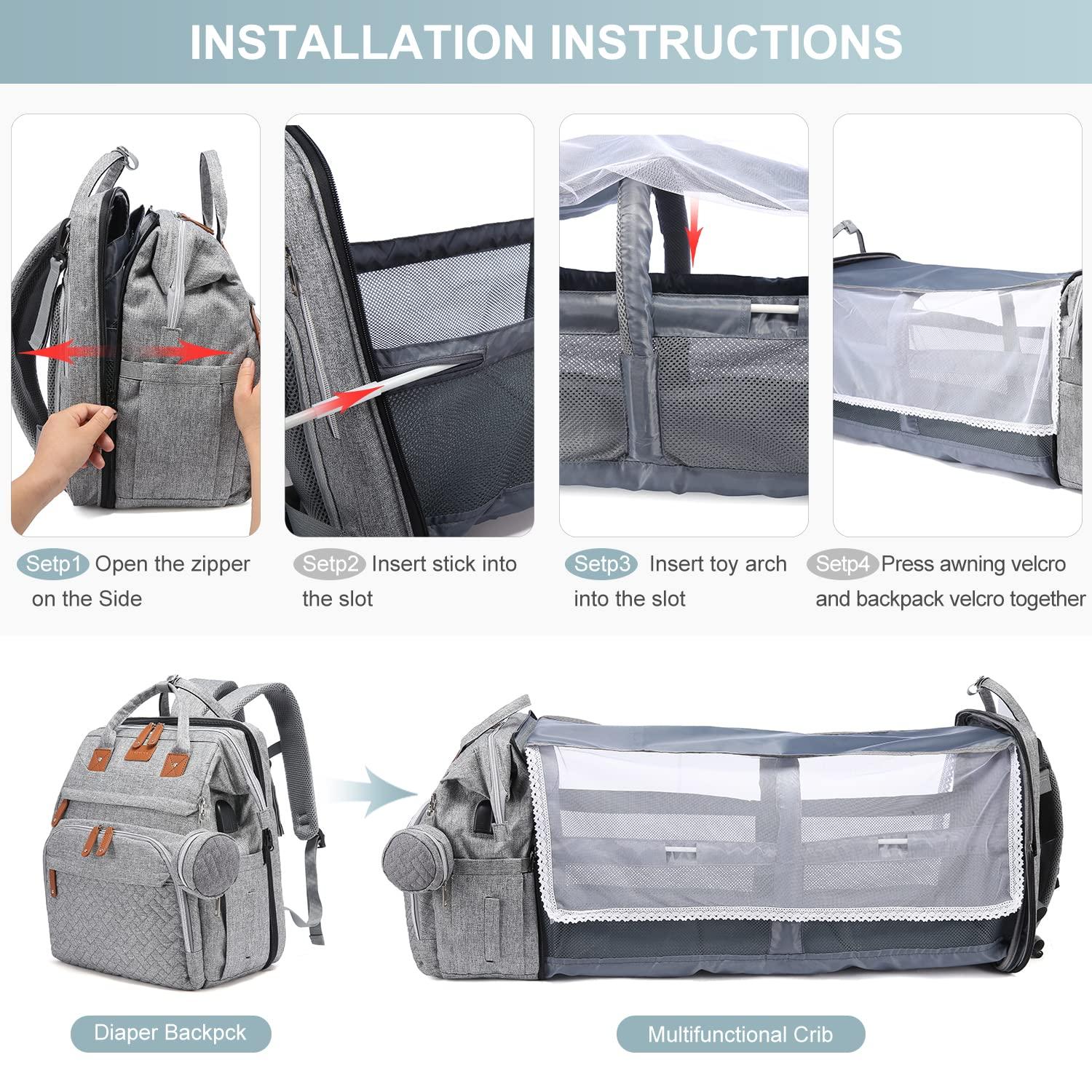 Arch Bags | Diaper Backpack | Family Backpack | Olive Diaper Bag | Vegan Diaper Bag