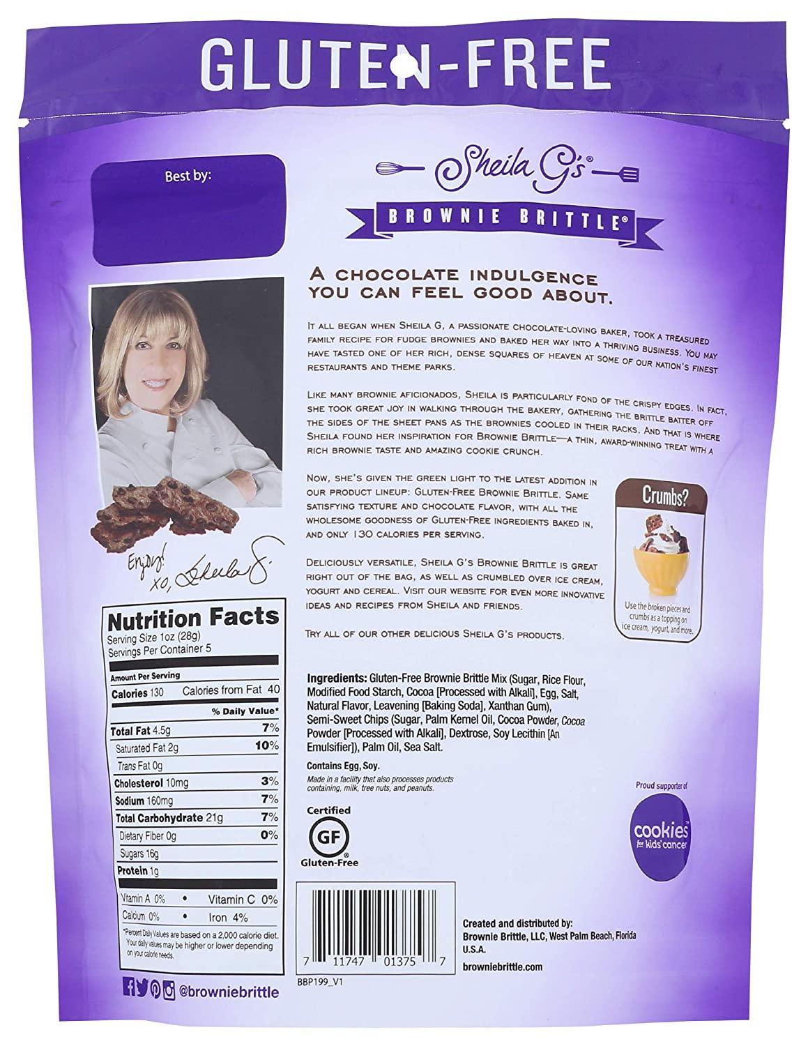 Sheila Gs Dark Chocolate Sea Salt Brownie Brittle 5 Oz 3249