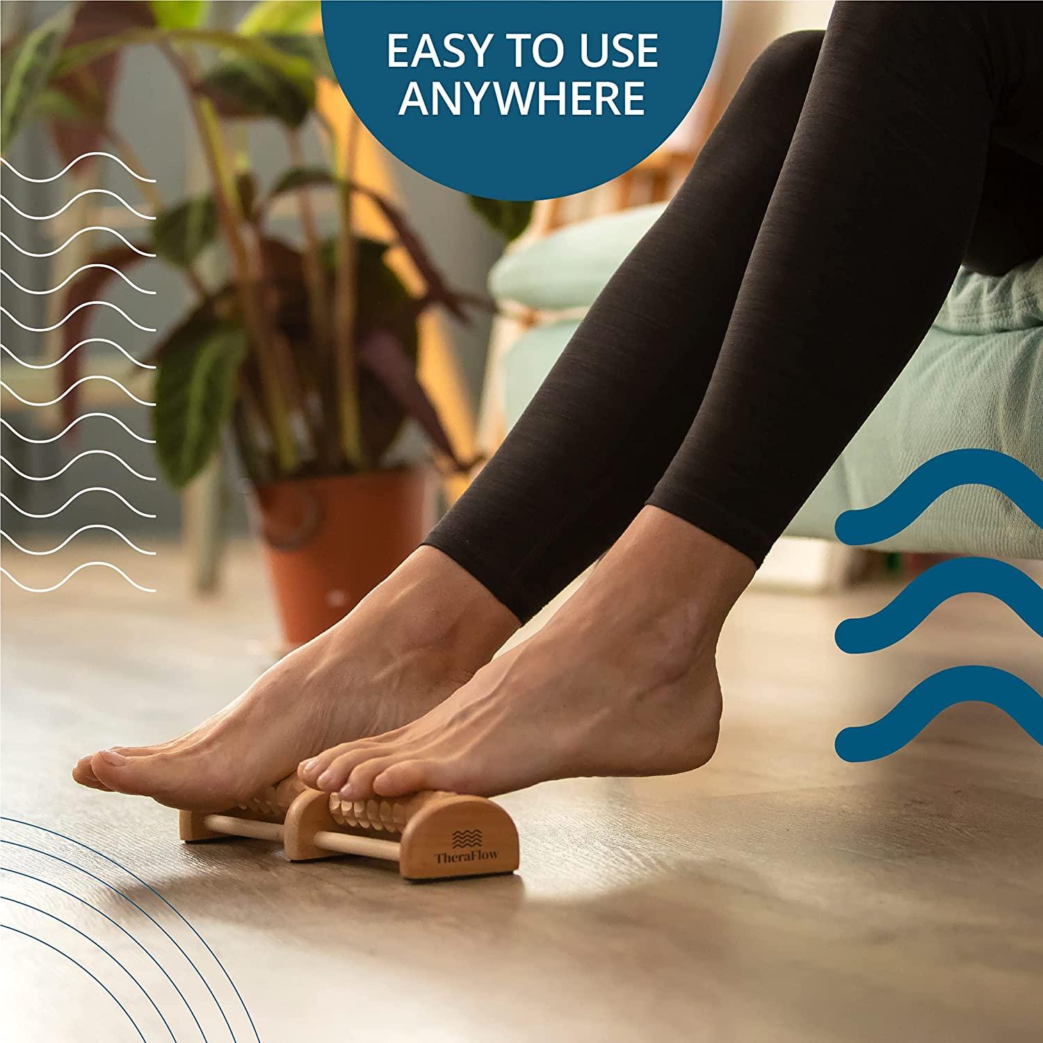 Wooden Foot Roller Massager - Wood Care Massage Tool for Reflexology,  Relaxation, and Relief