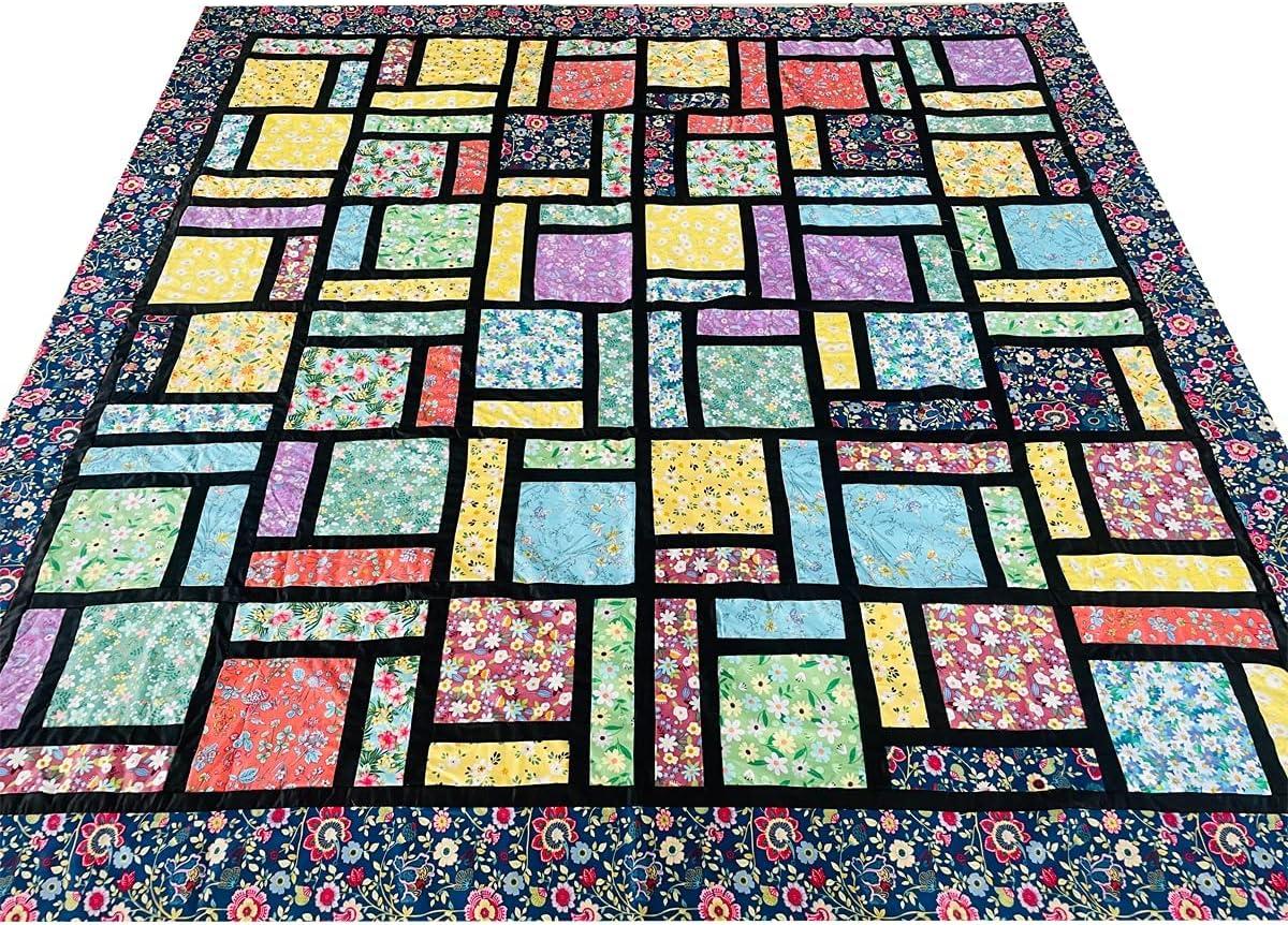 8 x 8 50 PCS Solid Quilters Cotton Fabric Bundles for Quilting Sewing DIY  & Quilt Beginners, Quilting Supplies Fabric Squares