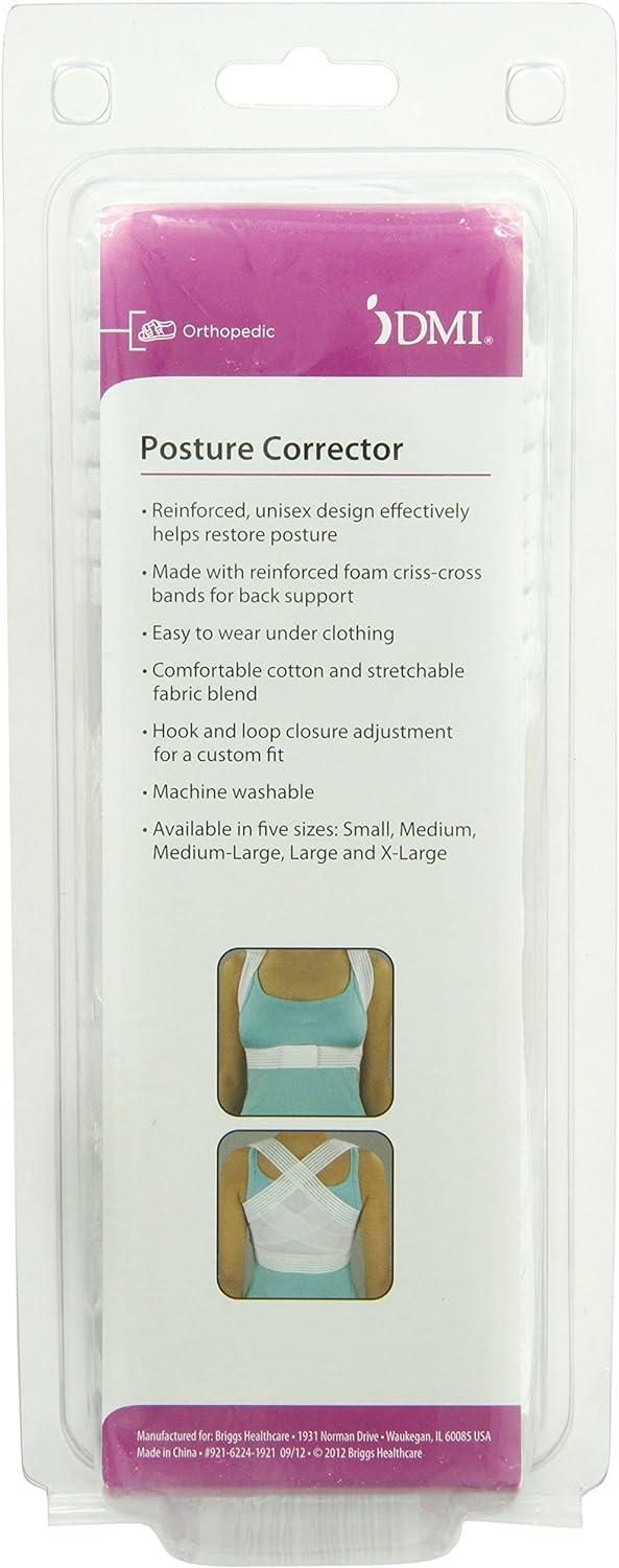 DMI Posture Corrector for Men and Women, Adjustable Criss-Cross Support for  Reducing Back Pain and Strain, Comfortable and Breathable, Machine