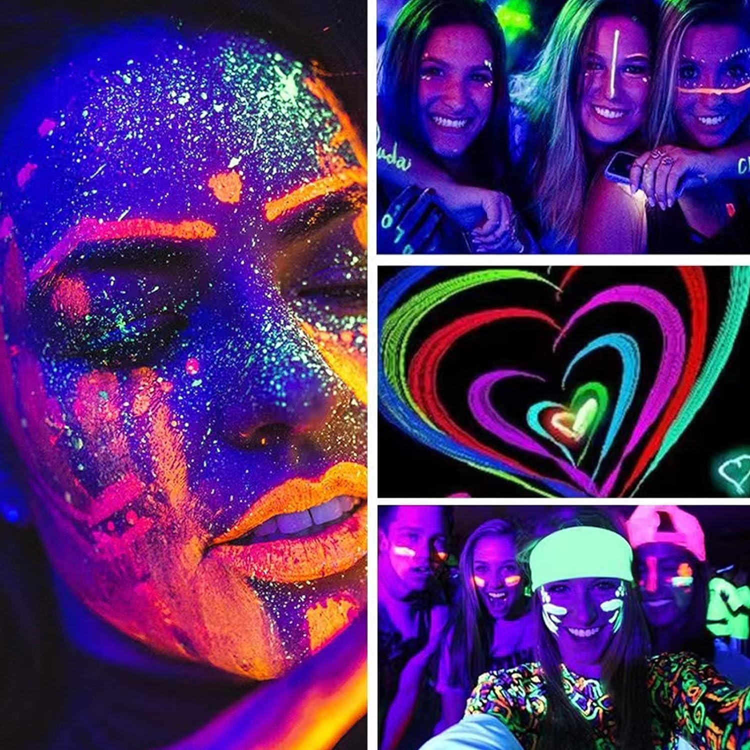 New Water-based Fluorescent Body Paint Pigment Glow in The Dark