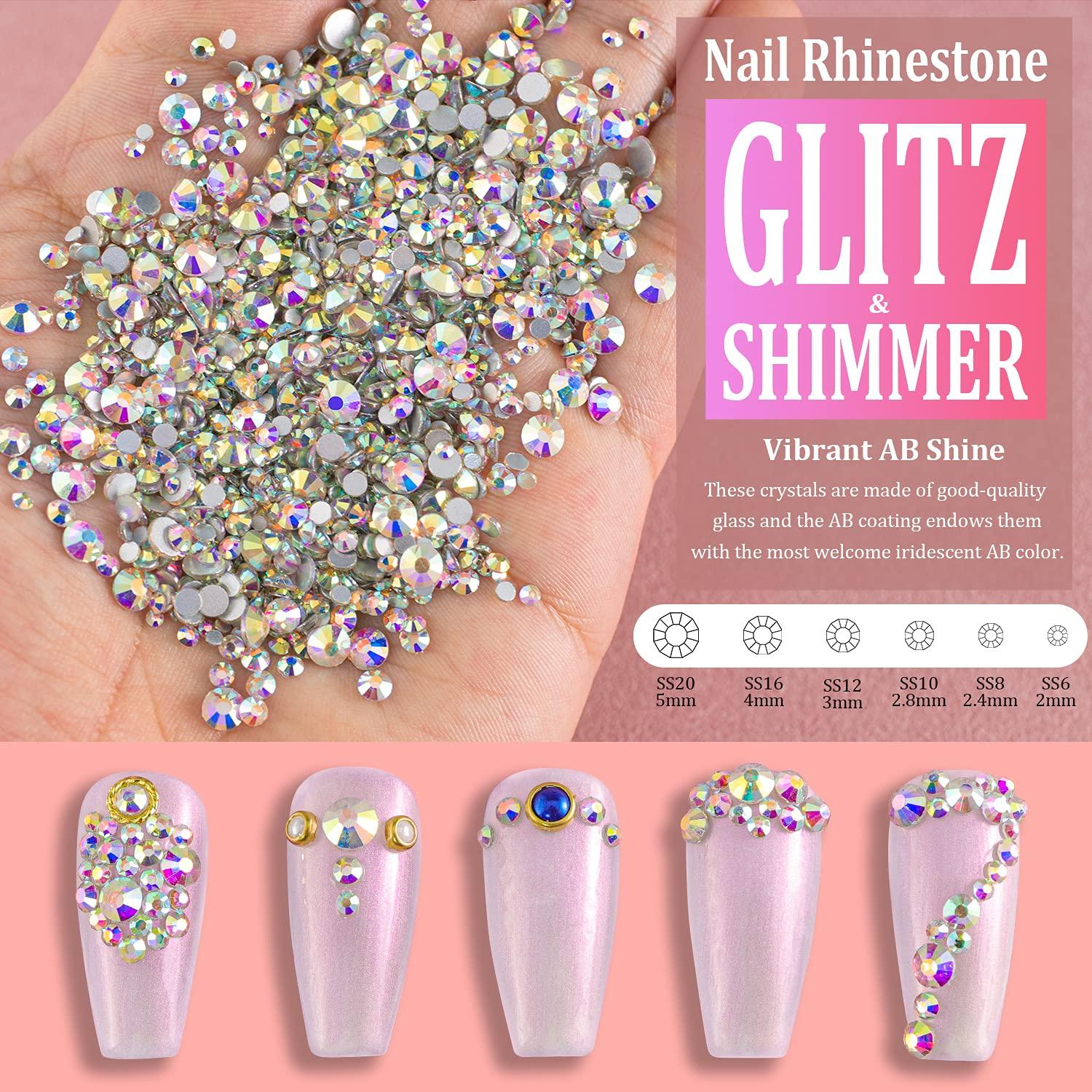 Flatback Diamond-Cut SS10 Rhinestones