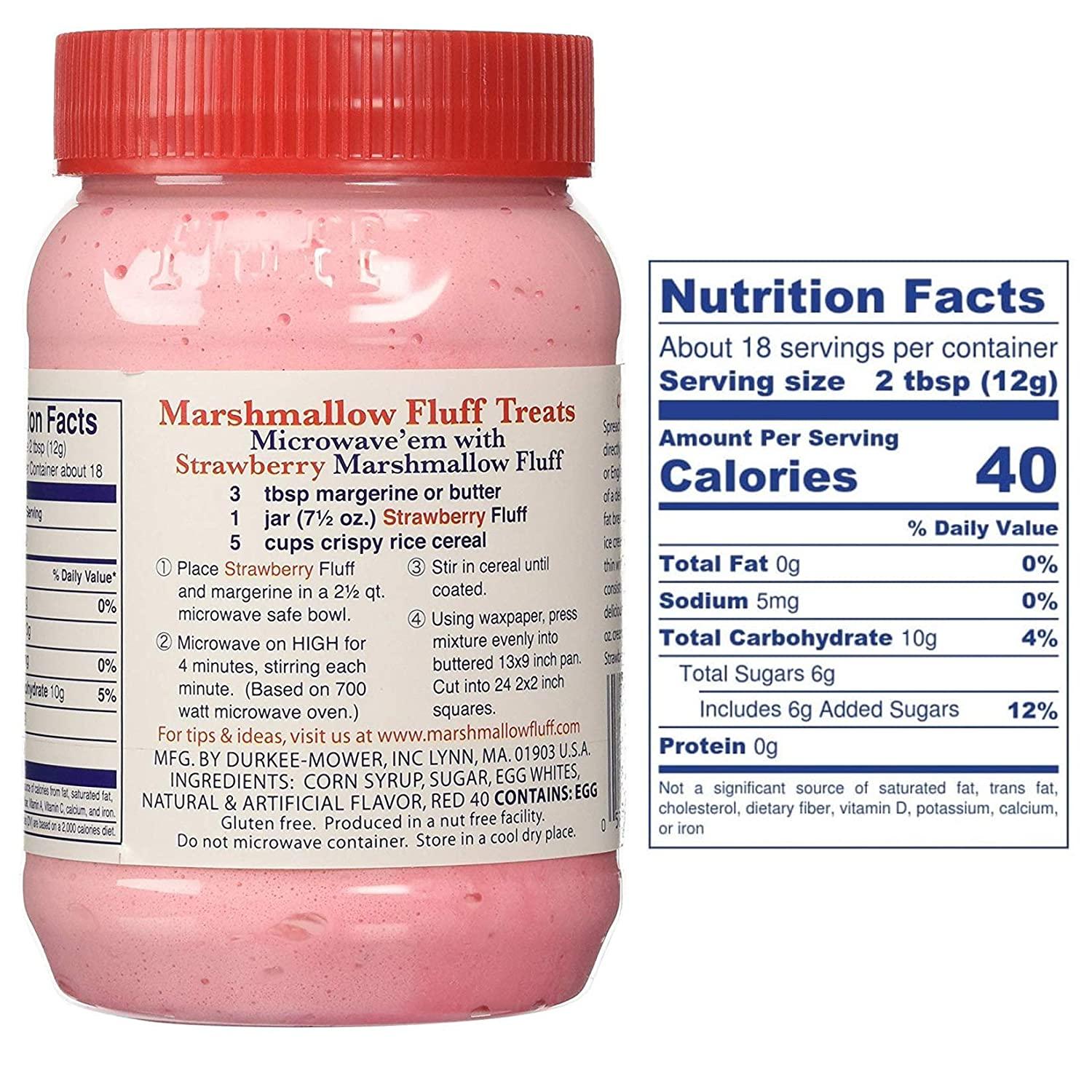 Fluff - Marshmallow Fluff Strawberry - 12x 213g