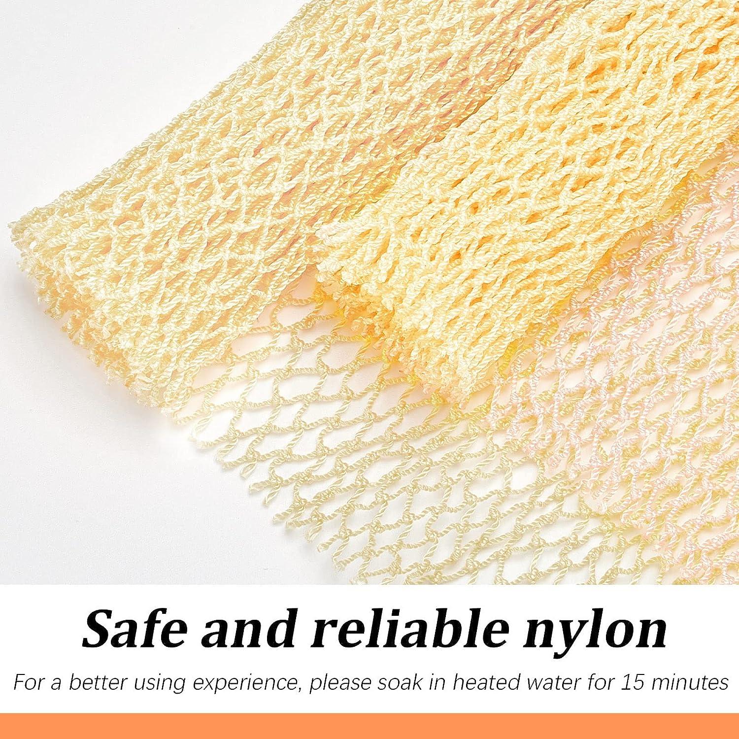 2 Pieces African Net Sponge Exfoliating Net African Body Scrubber Bath Rag  Washcloth Towel Shower Body Back Scrubber Skin Smoother for Daily Use or