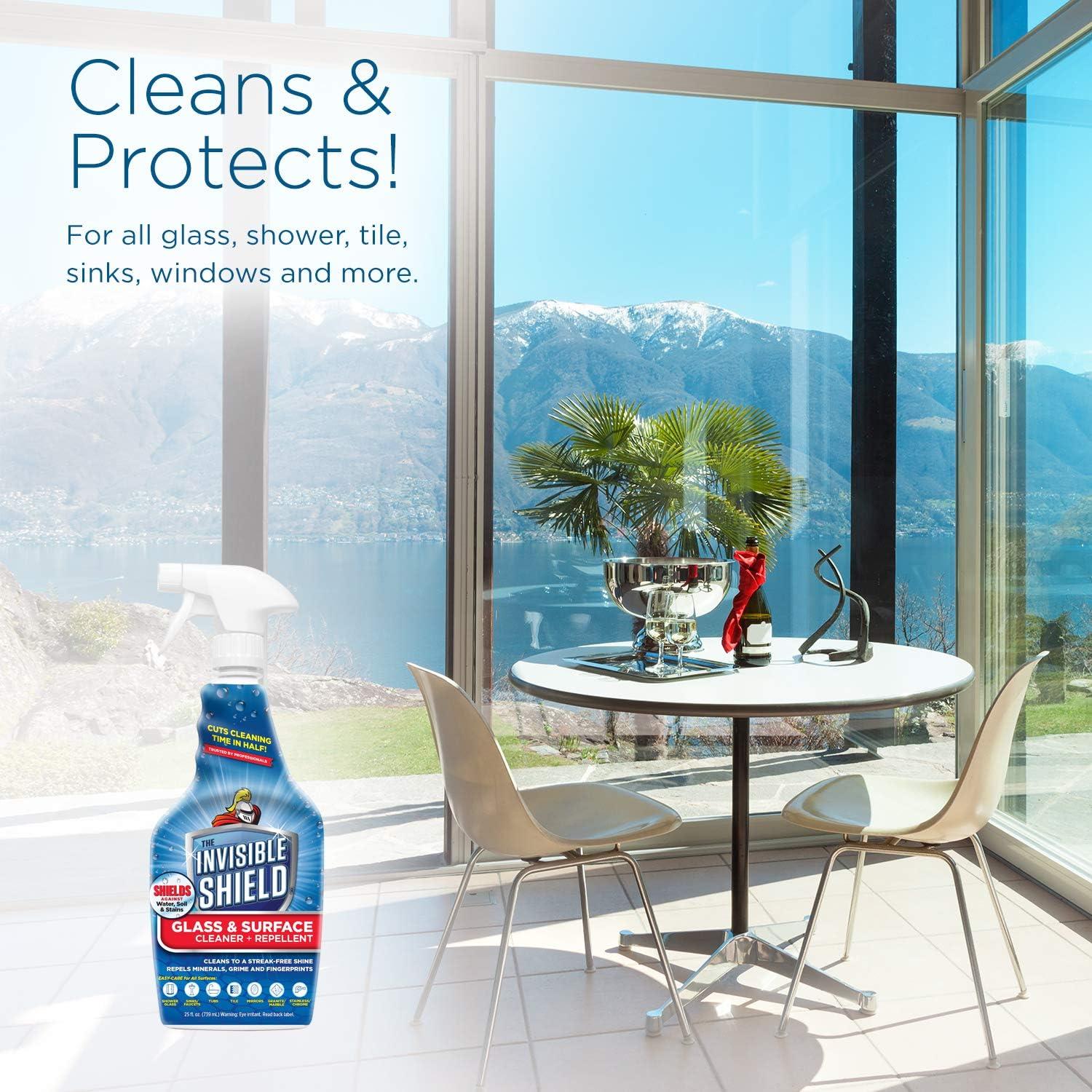 Clean-X Invisible Shield Shower and Wall Tile Glass Essentials