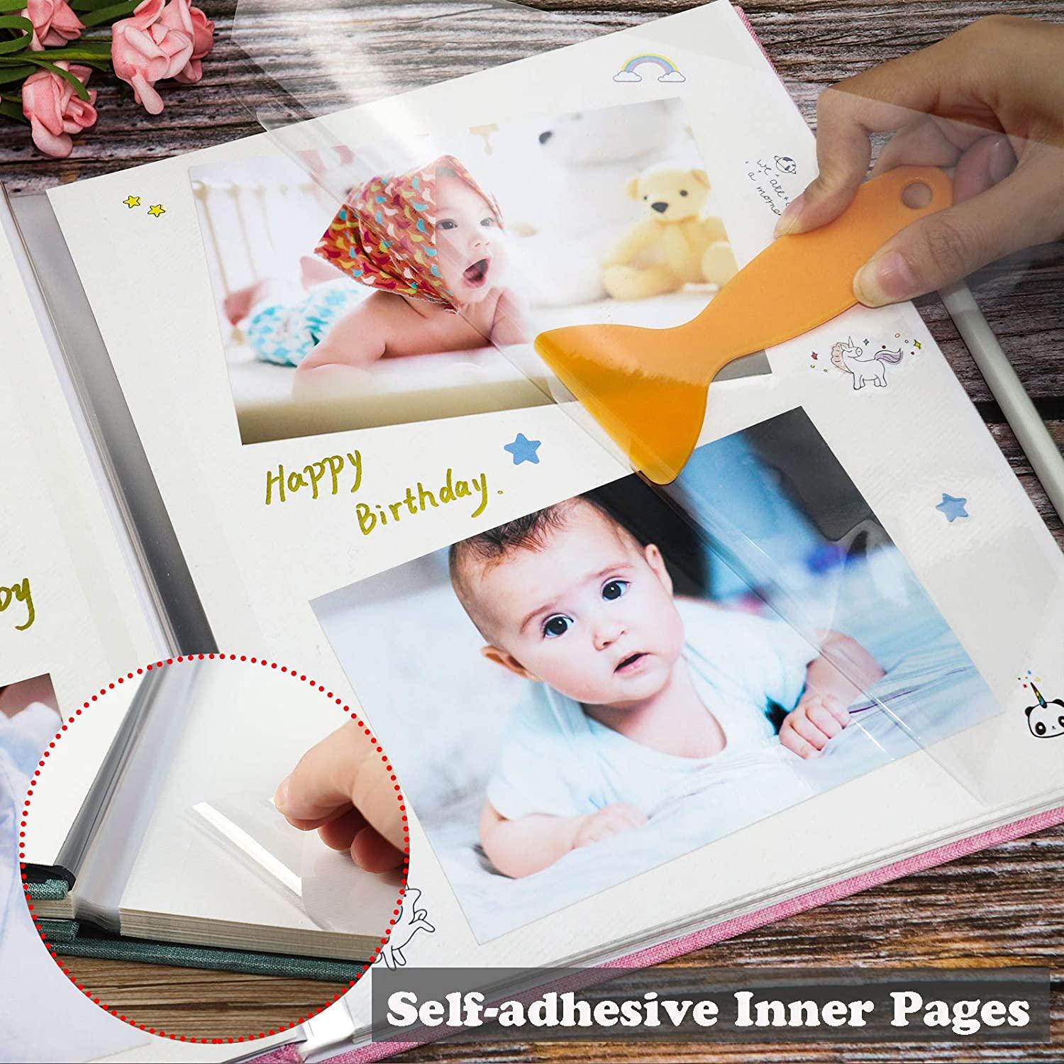 Picture Album Book for All Size Pictures Vienrose Large Photo Album Self  Adhesive For 4x6 8x10 Pictures Magnetic Scrapbook Album DIY 40 Blank Pages  